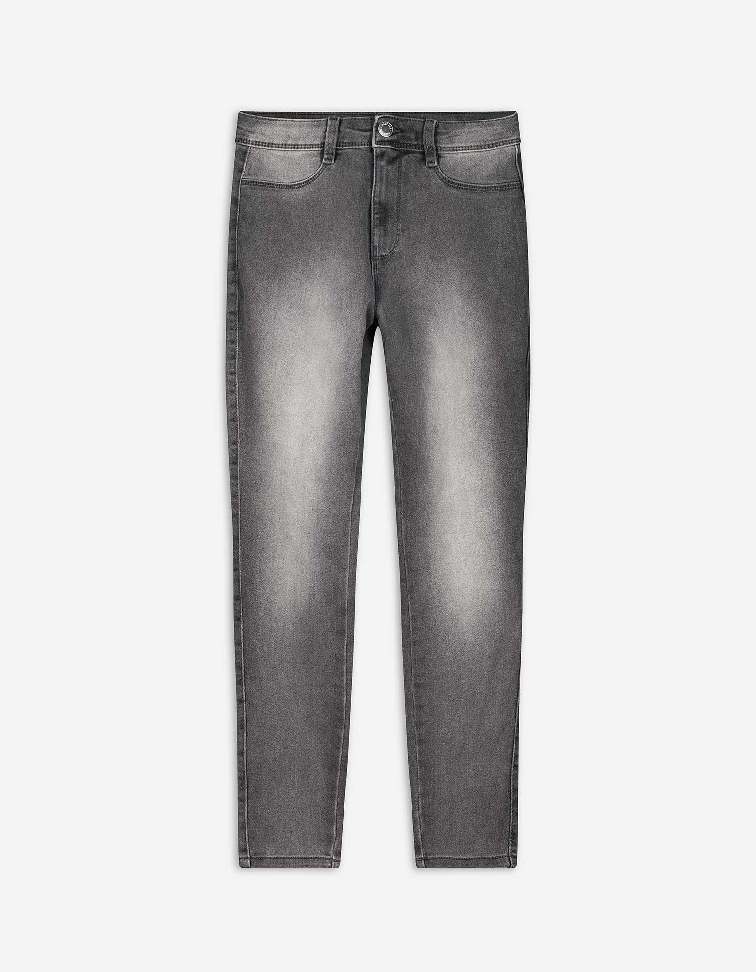 Damen Jeans - Wascheffekte, Takko, grau 34