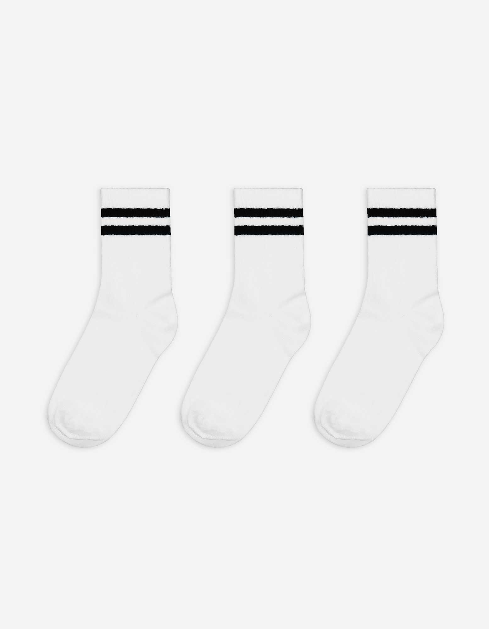 Herren Socken - 3er-Pack, Takko, weiß 43-46