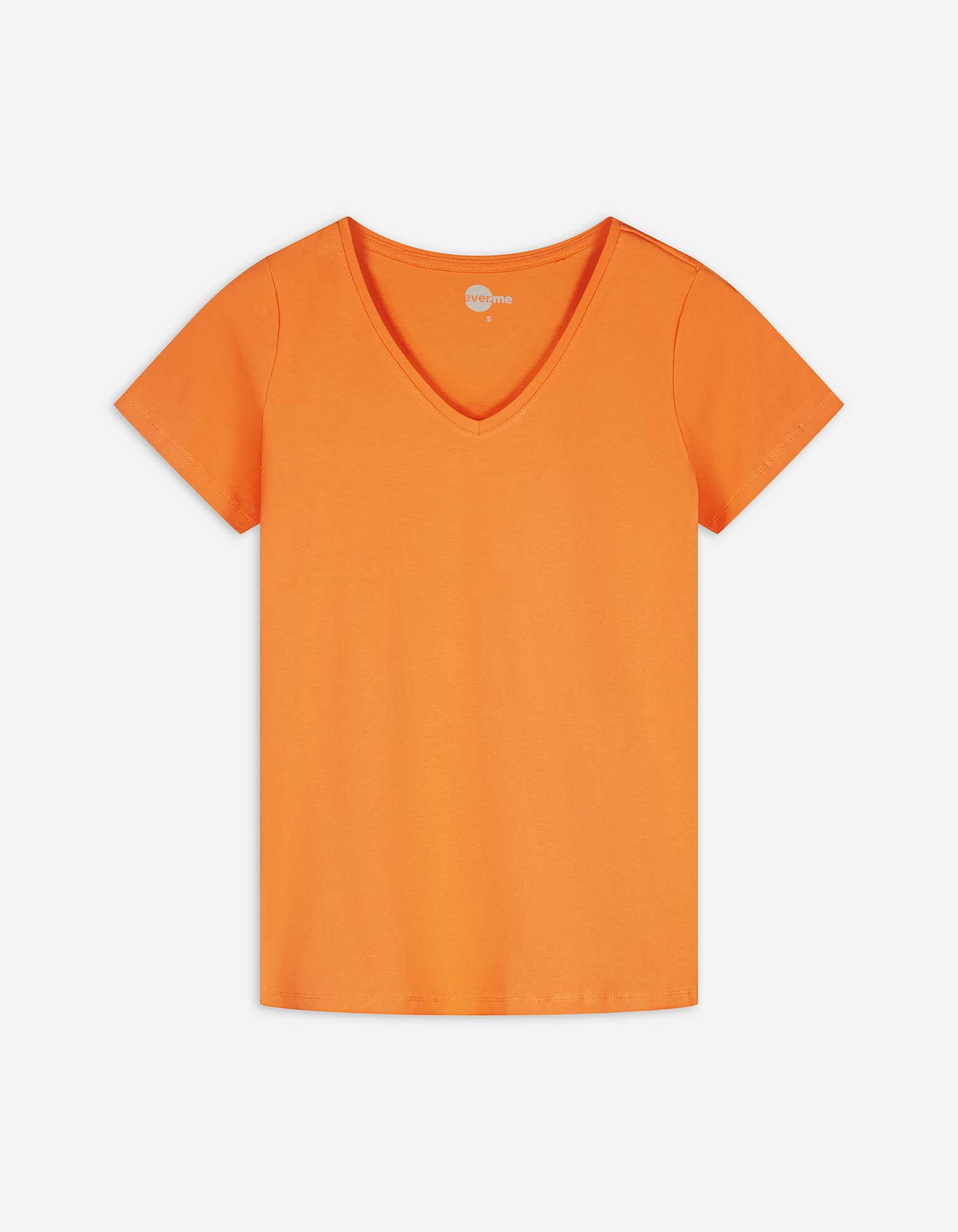 Damen T-Shirt - Basic, Takko, orange S