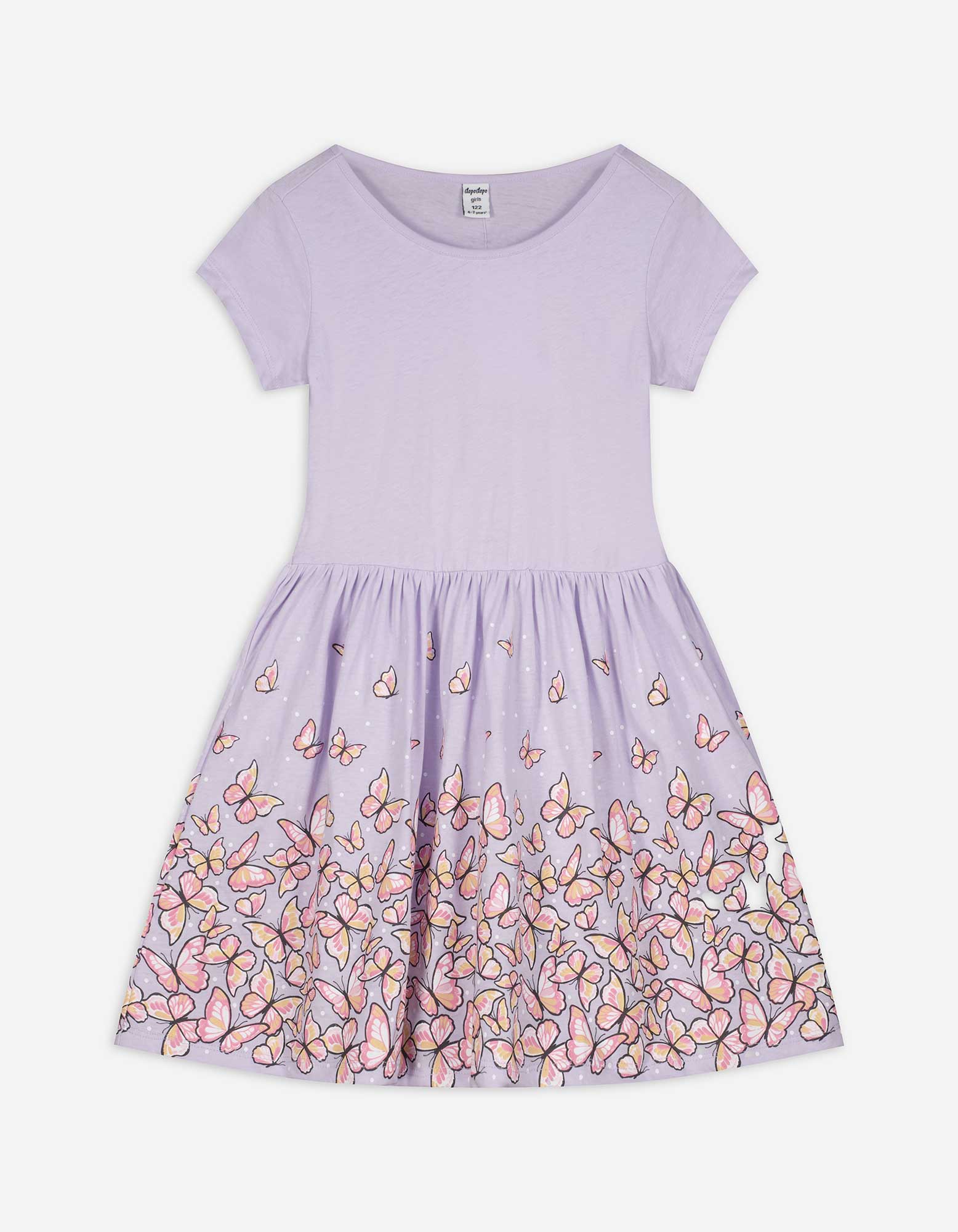 Kinder Kleid - Print - lila, Takko, lila