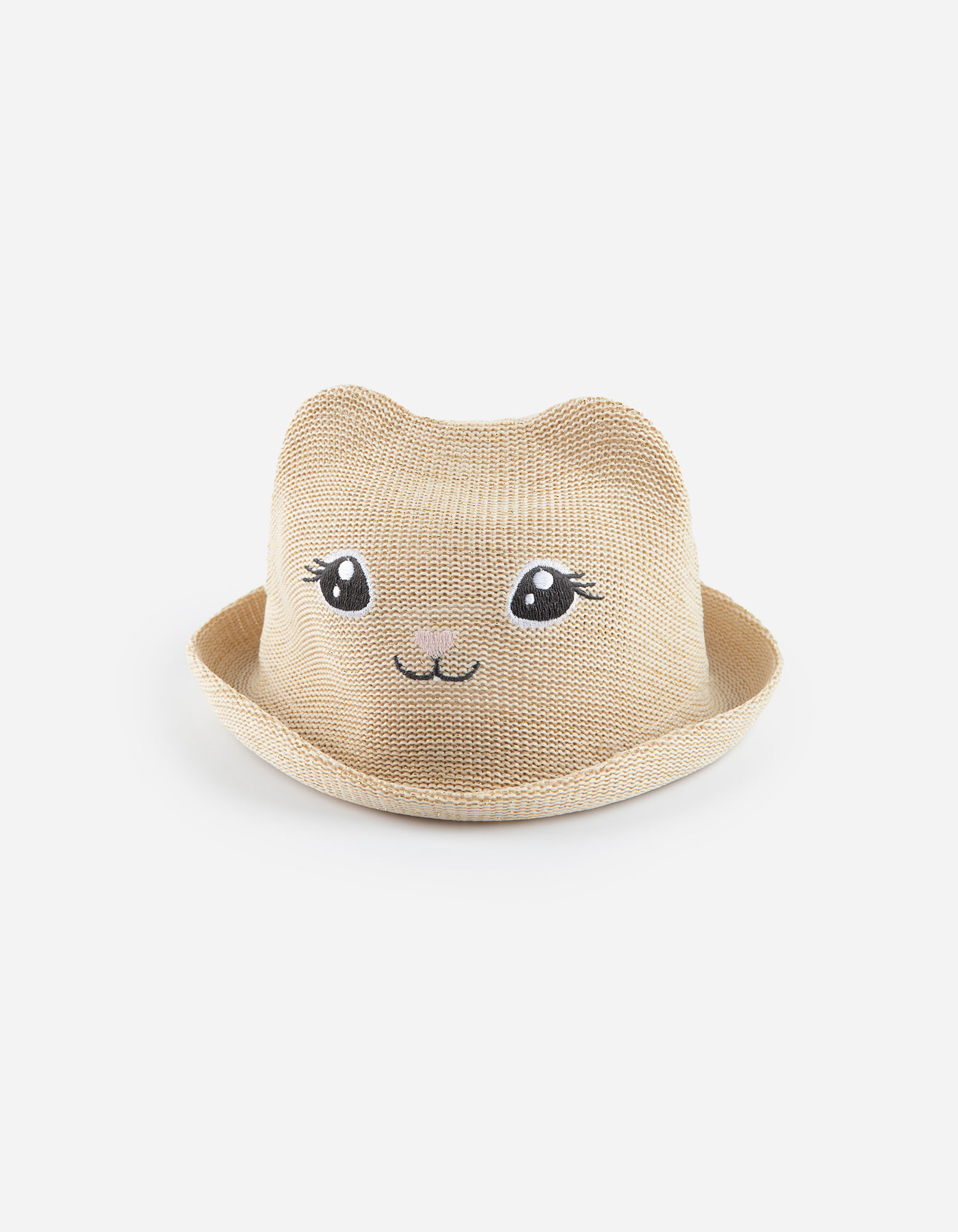 Baby Sommerhut - Stickereien, Takko, beige