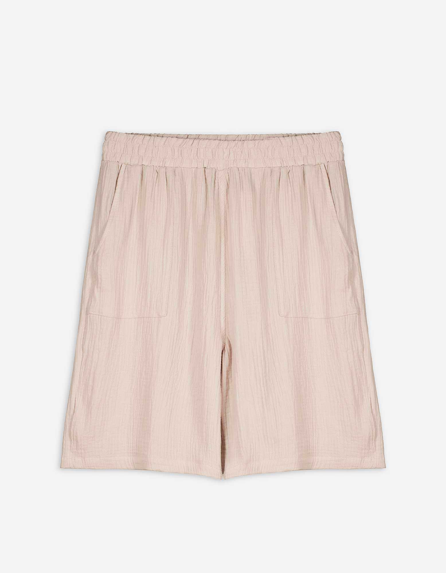 Damen Bermuda  - Musselin, Takko, beige XS