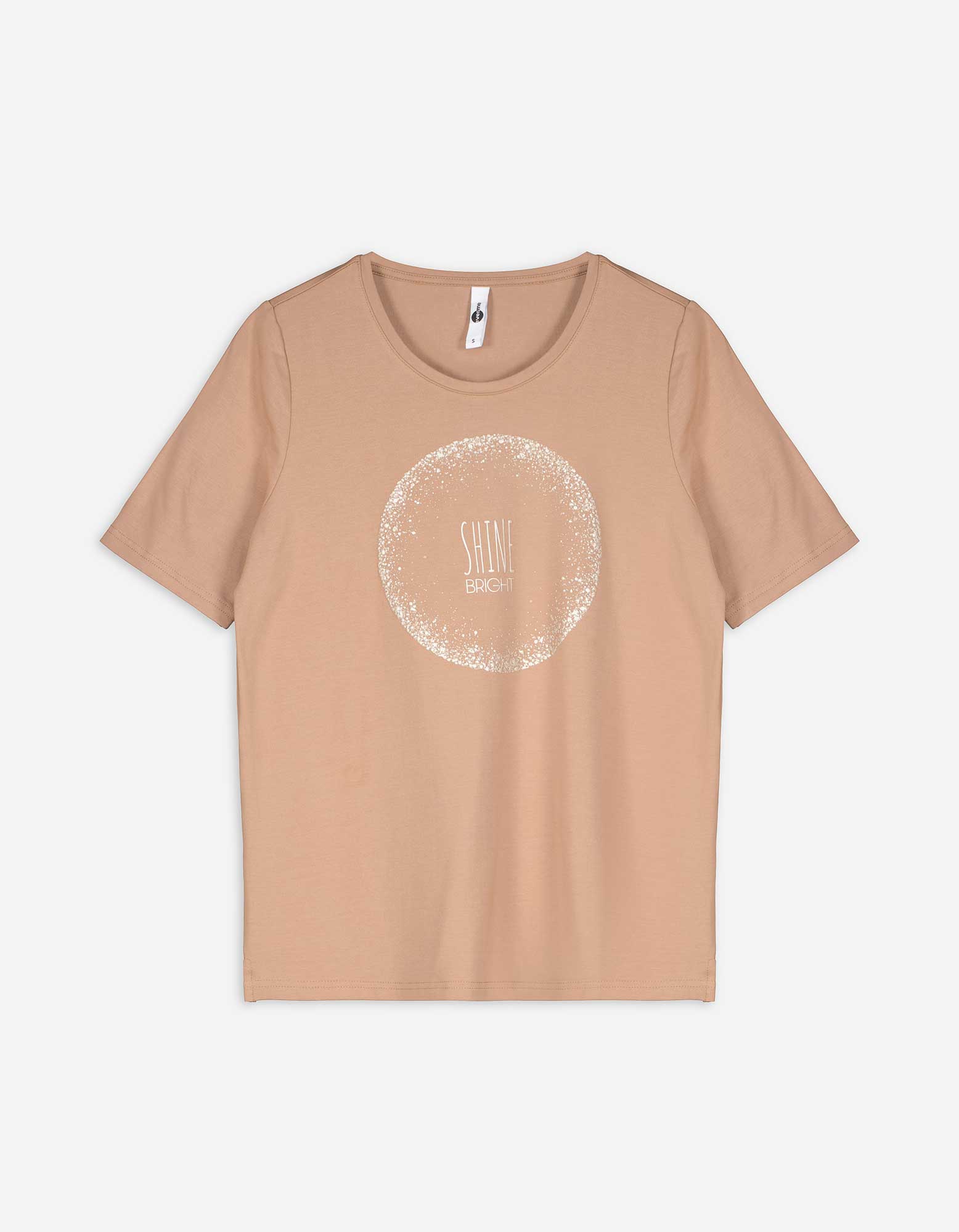 Damen T-Shirt - Frontprint, Takko, beige M