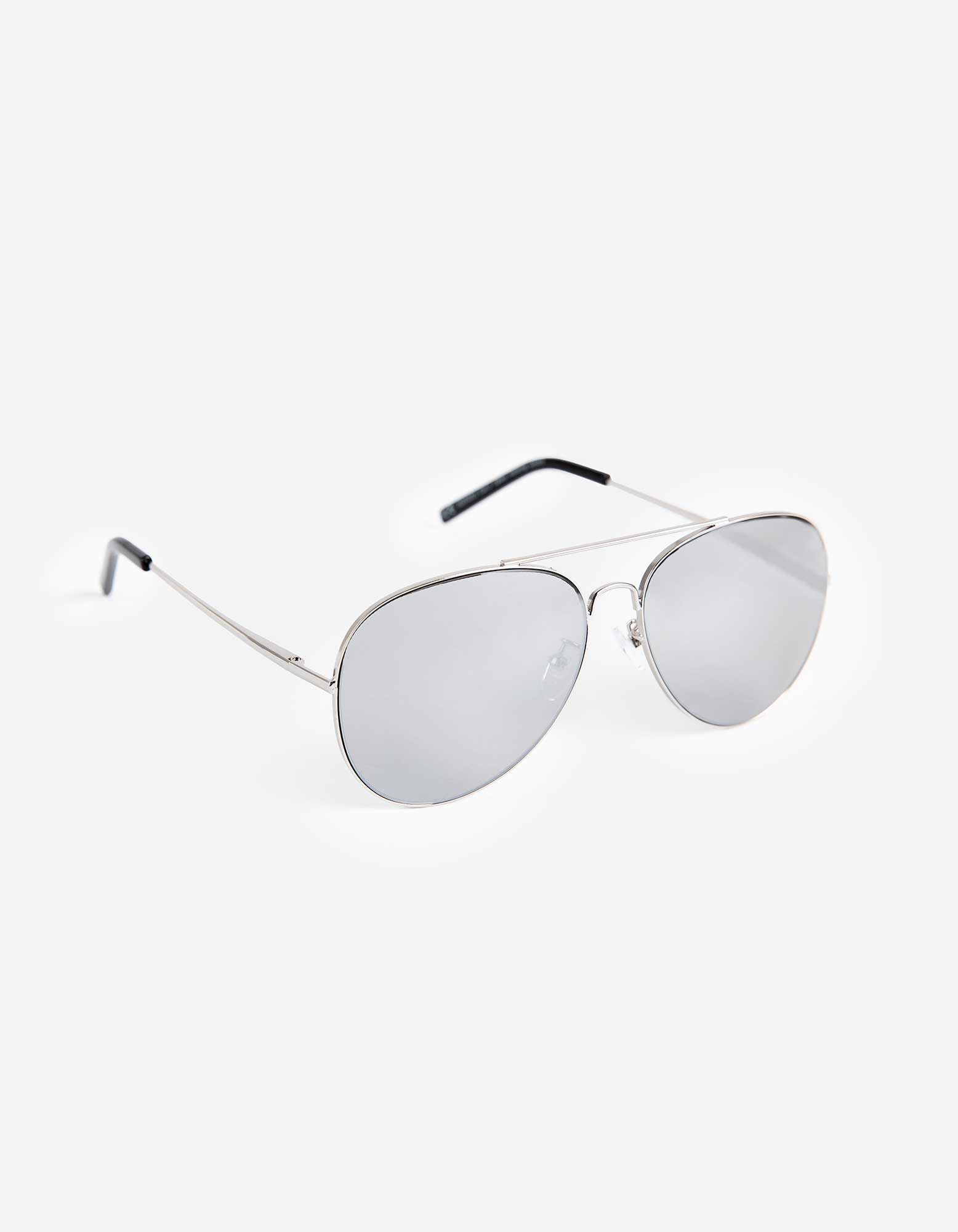 Herren Sonnenbrille - Pilotenform, Takko, silberfarben onesize