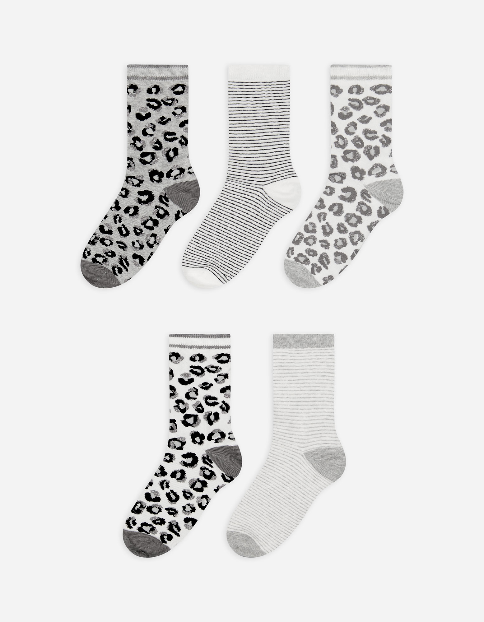 Kinder Socken - 5er-Pack, Takko, weiß