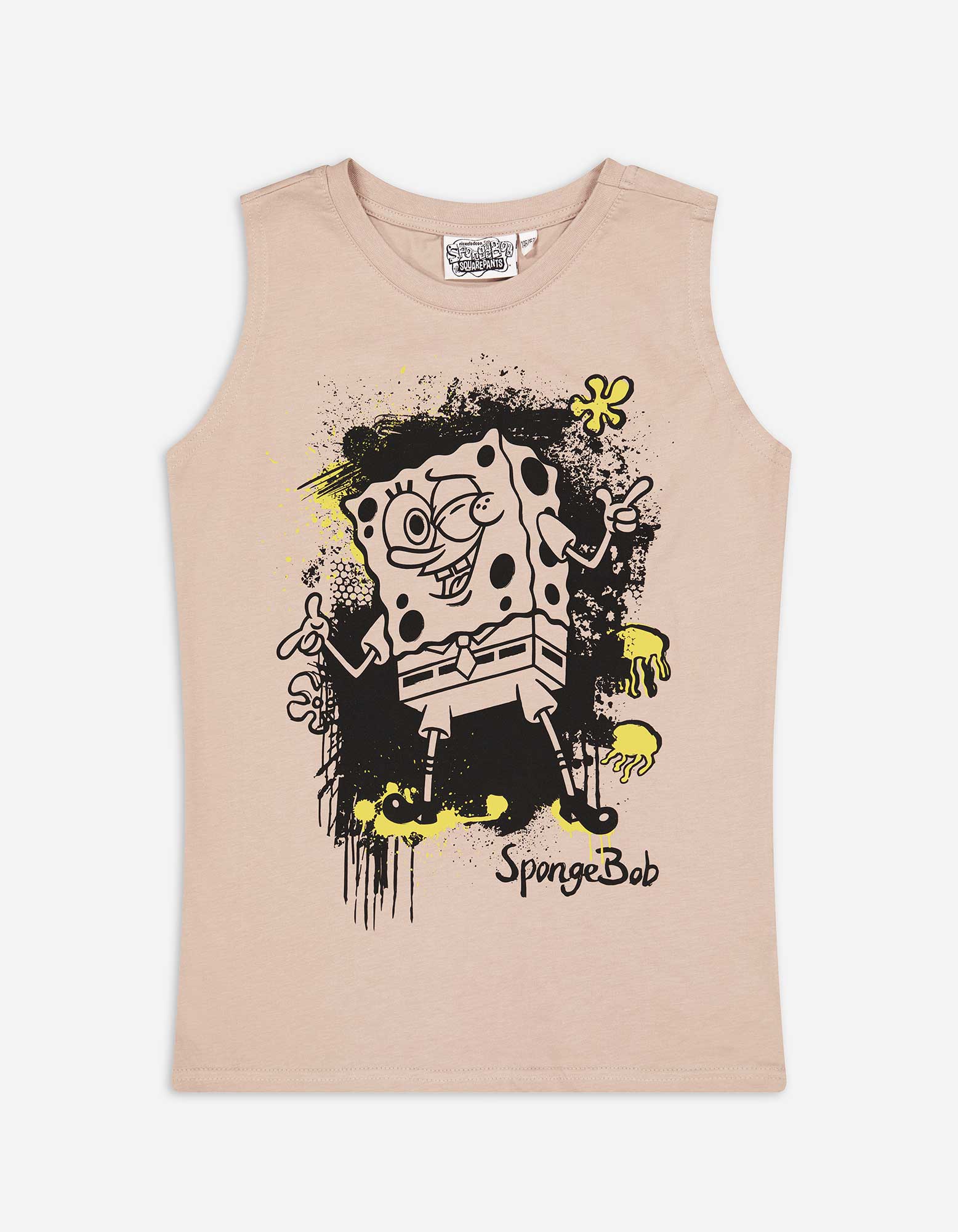 Kinder Tanktop - SpongeBob, Takko, beige