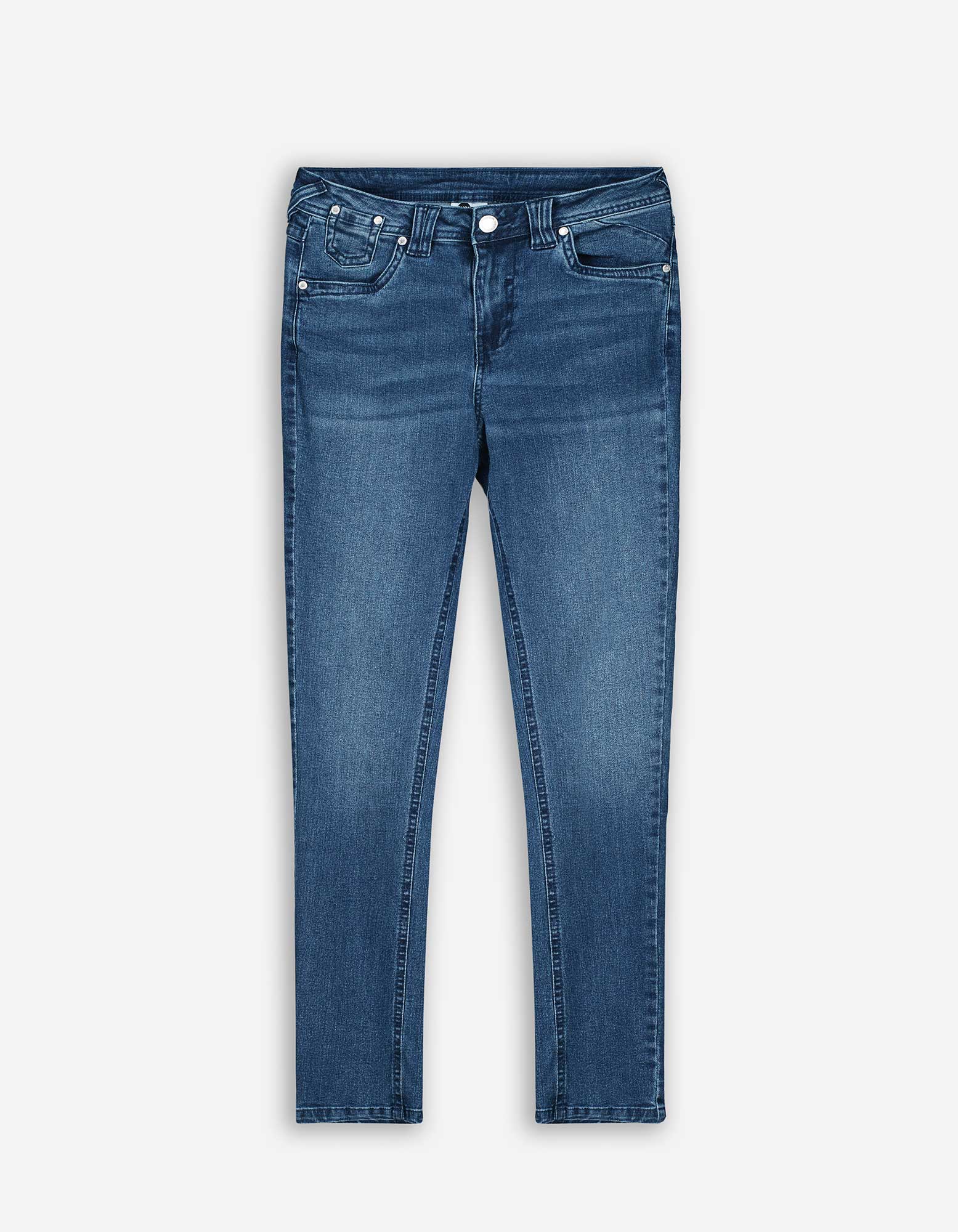 Damen Jeans - Wascheffekte, Takko, blau