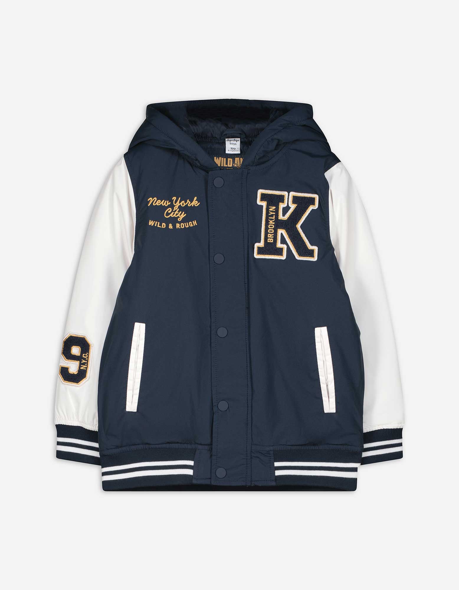 Kinder Collegejacke - Rückenprint, Takko, dunkelblau