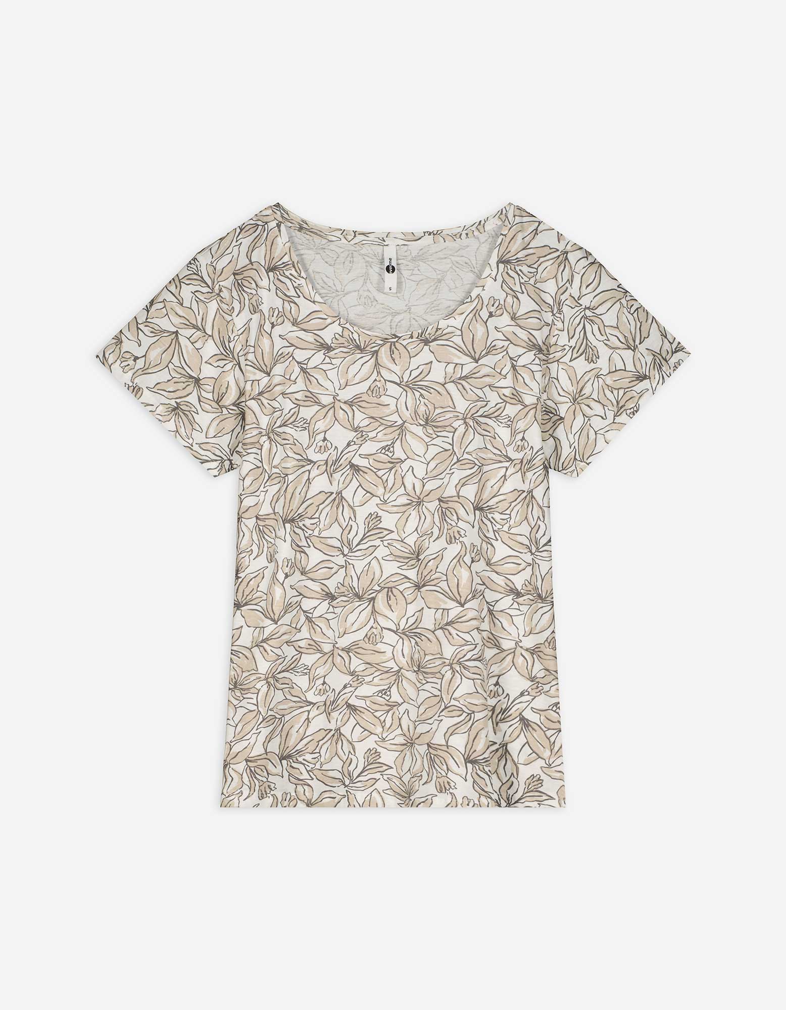 Damen T-Shirt - Florales Muster, Takko, weiß XL