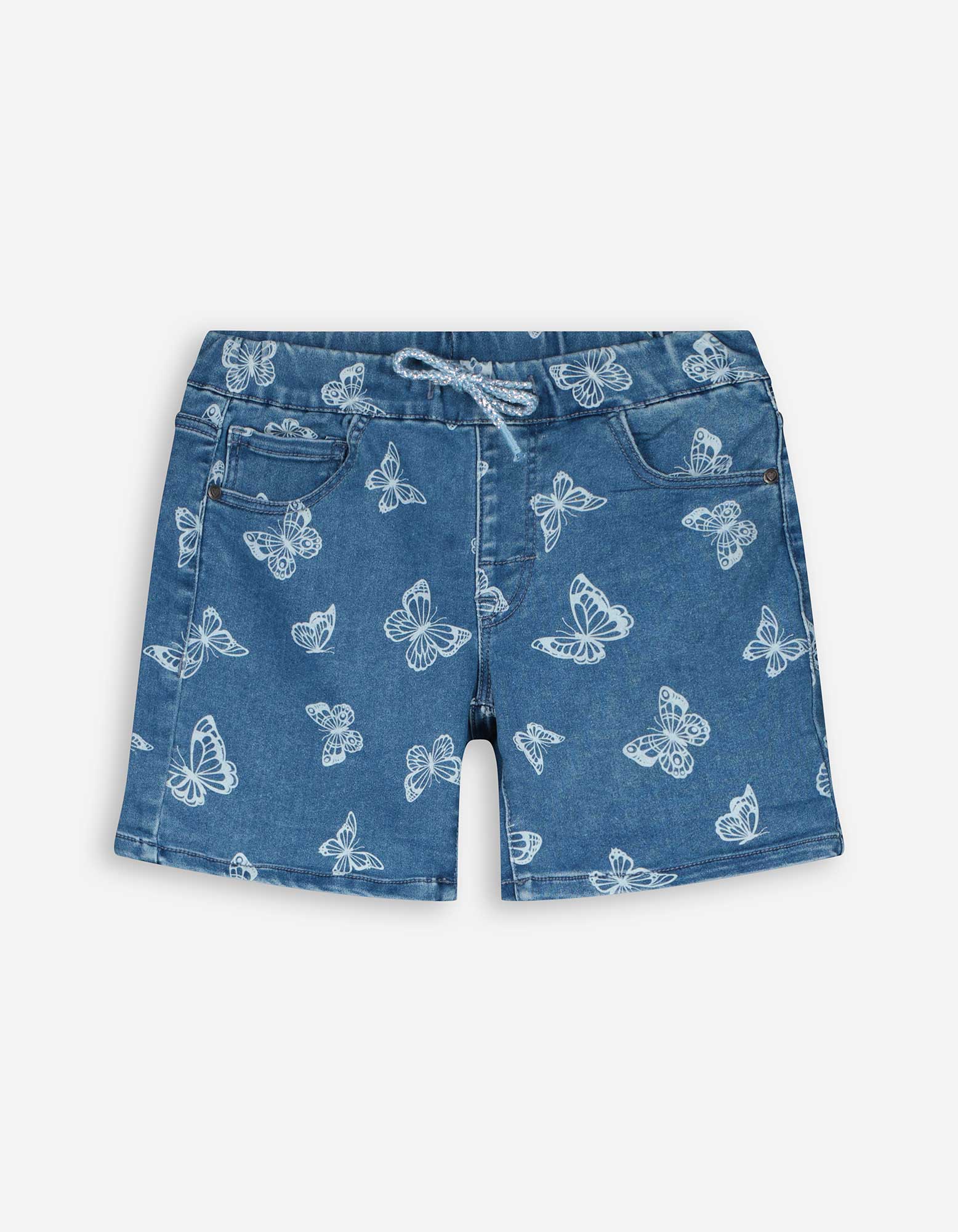 Kinder Jeansshorts - Laserprint, Takko, blau