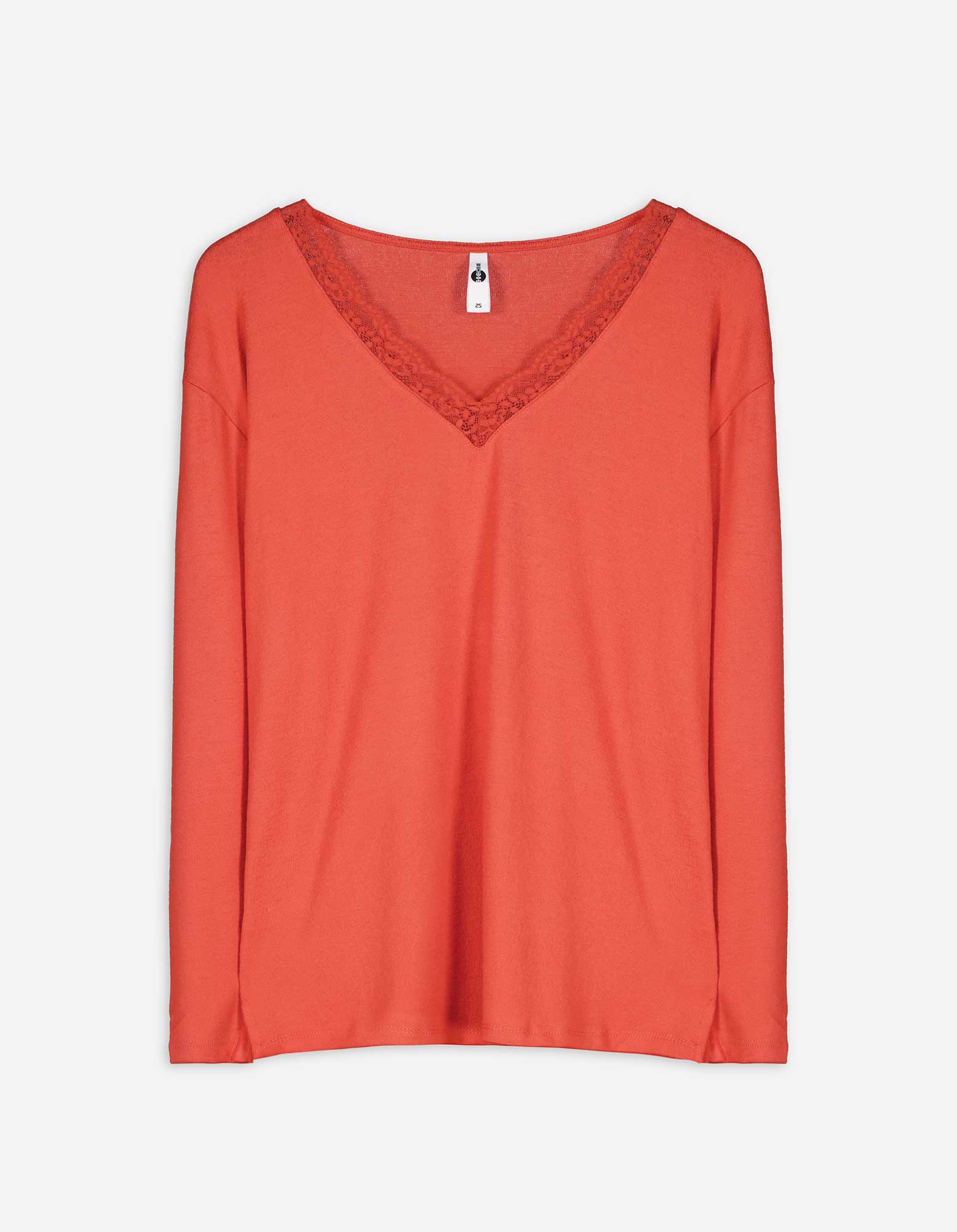 Damen Langarmshirt - LENZING™ ECOVERO™, Takko, orange M