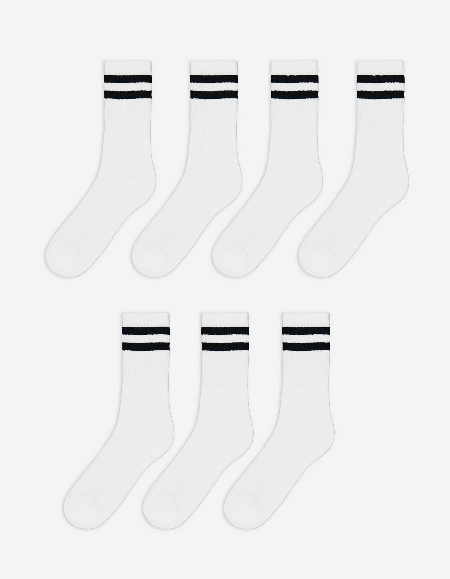 Herren Socken - 7er-Pack, Takko, weiß 39-42