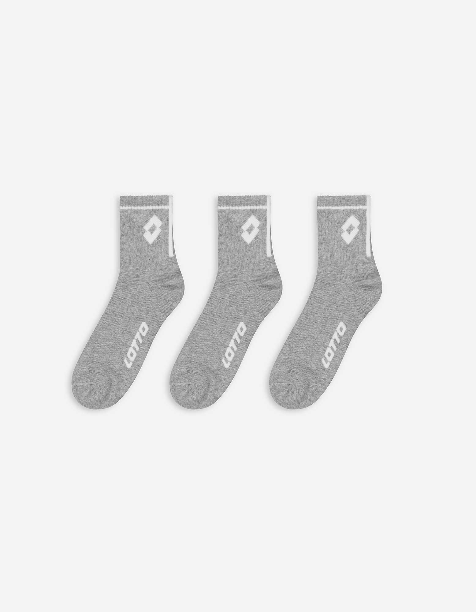 Herren Sneakersocken - 3er-Pack, Takko, grau 39-42