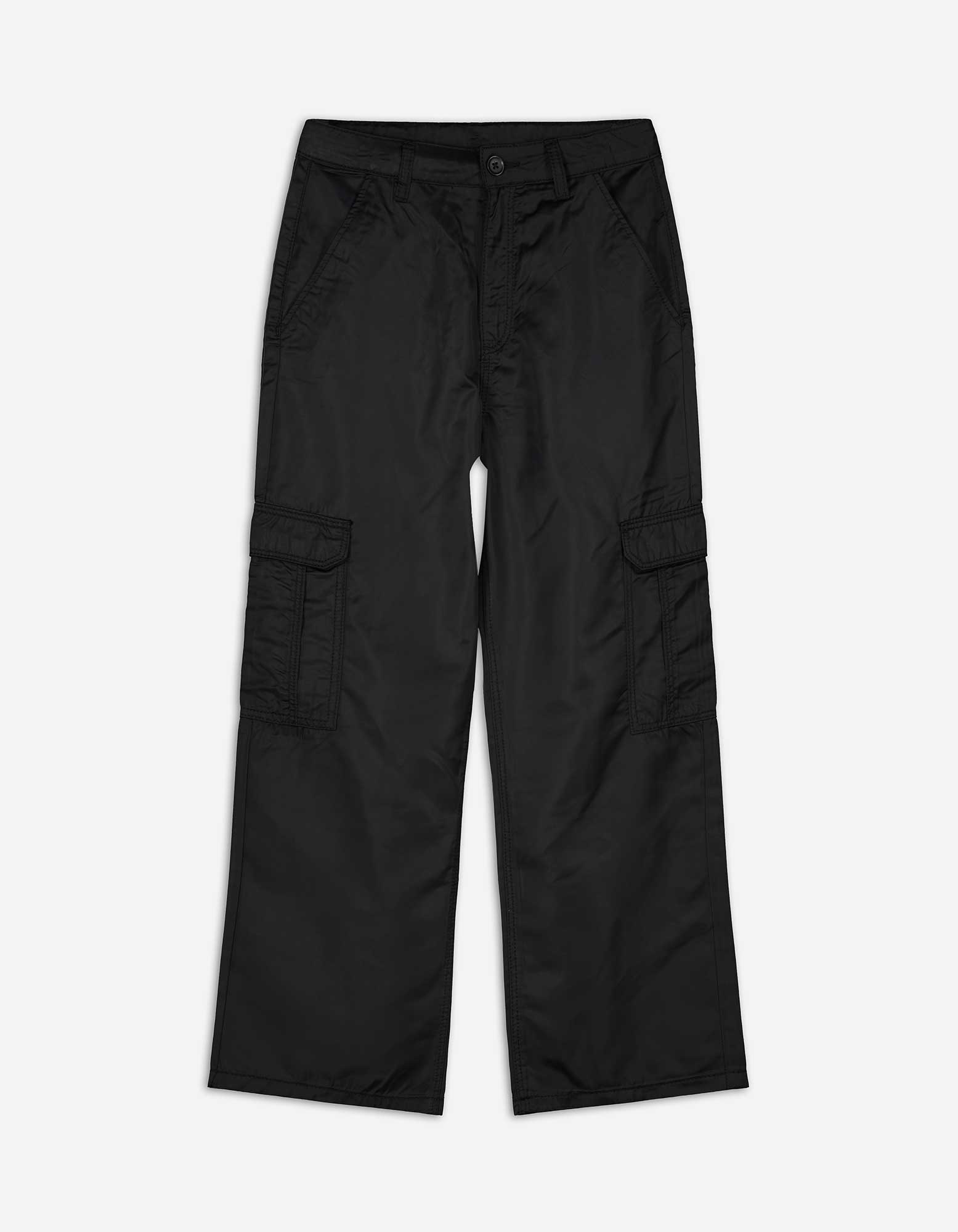 Kinder Cargohose - Satin - schwarz, Takko, schwarz