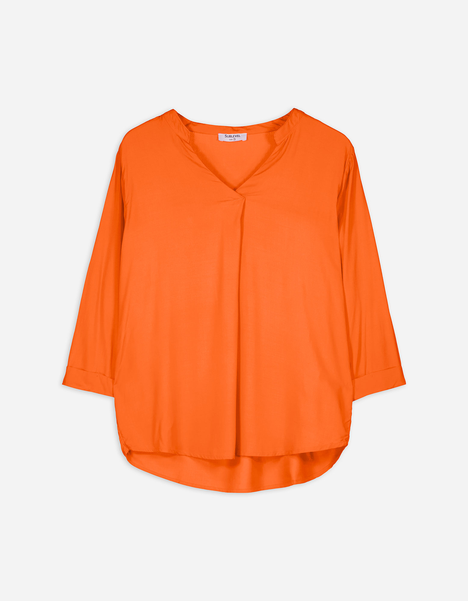 Damen Blusenshirt - LENZING™ ECOVERO™, Takko, orange S