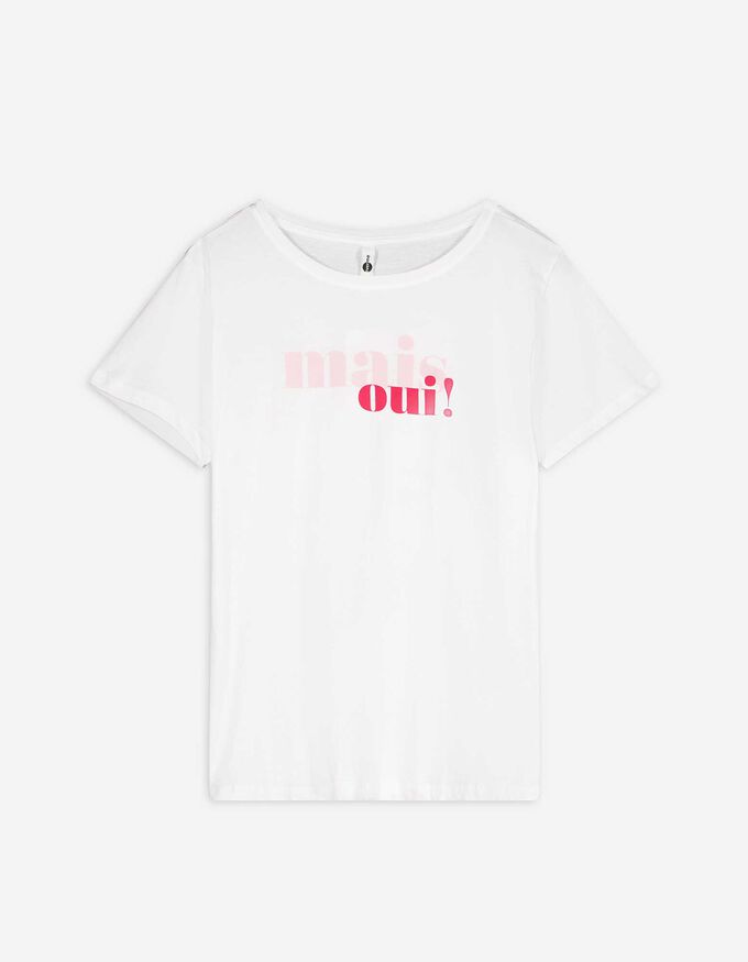 Damen T-Shirt - Messageprint, Takko, weiß XS