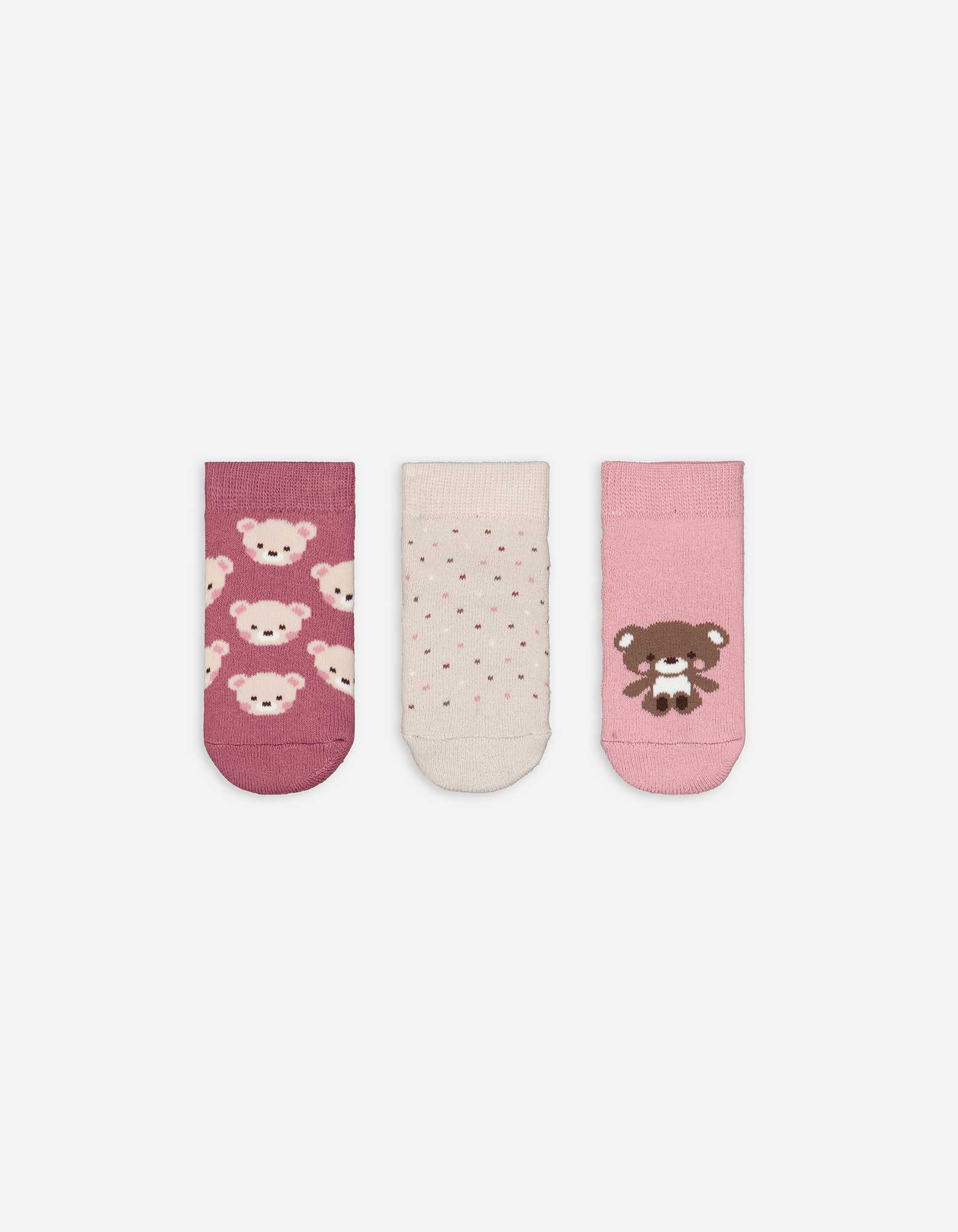 Baby Socken - 3er-Pack, Takko, rosa