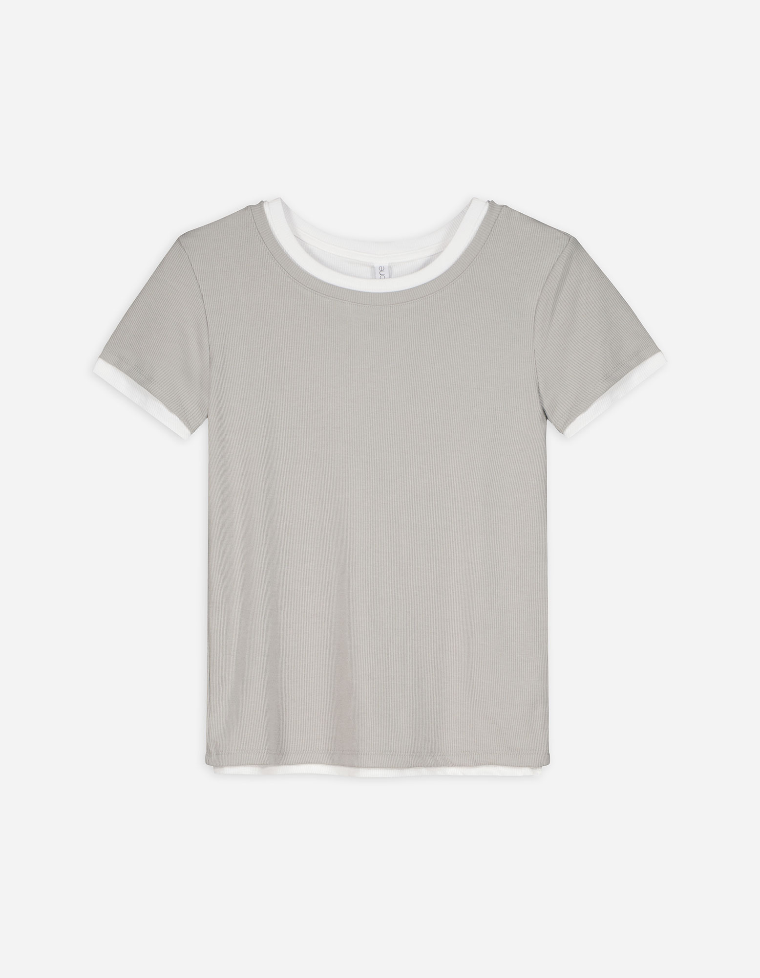 Damen T-Shirt - Double-Layer-Look, Takko, dunkelgrün S