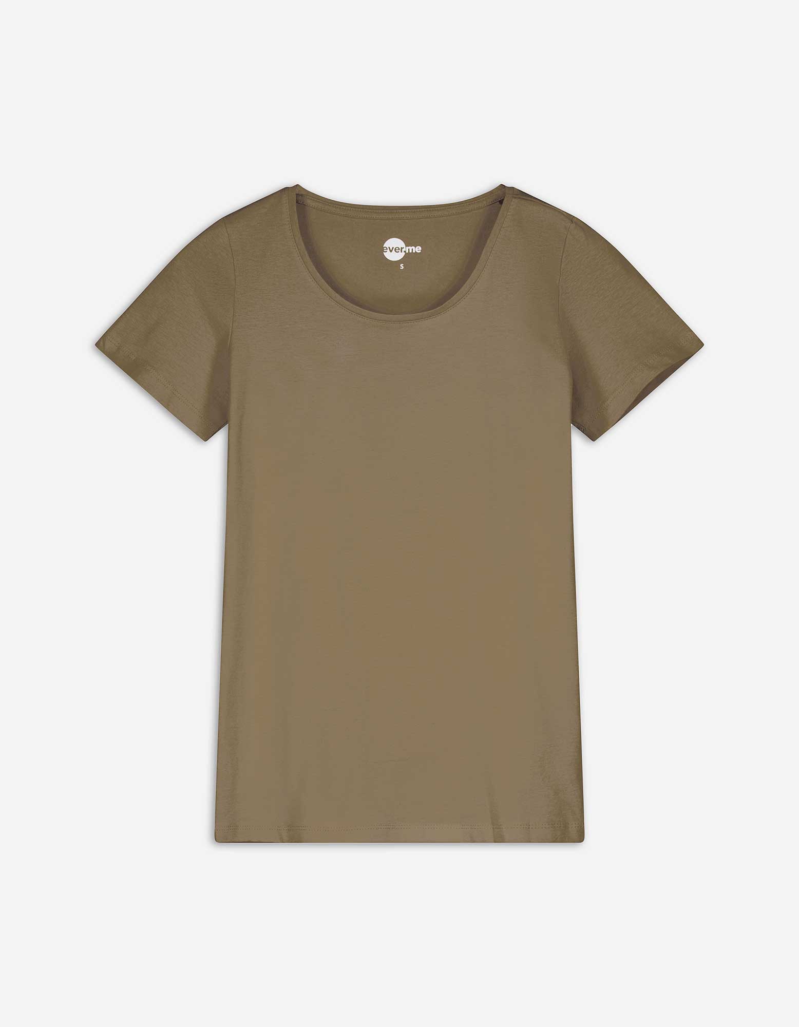 Damen T-Shirt - Basic, Takko, dunkelgrün S