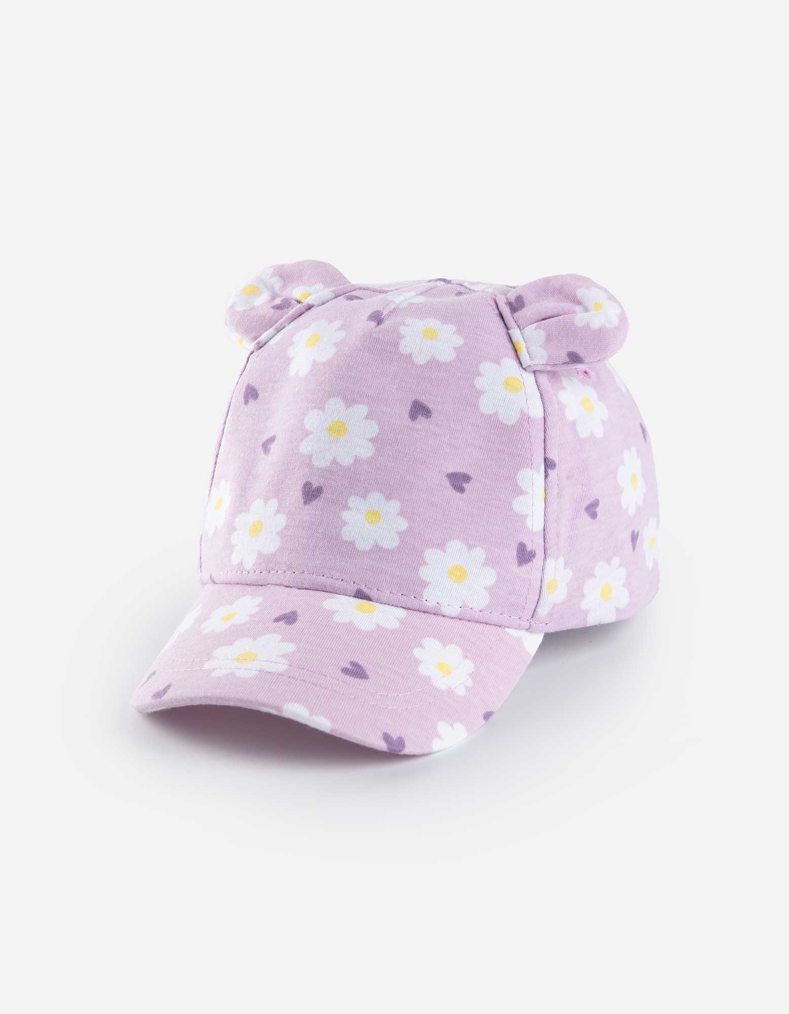 Baby Basecap - Florales Muster, Takko, lila