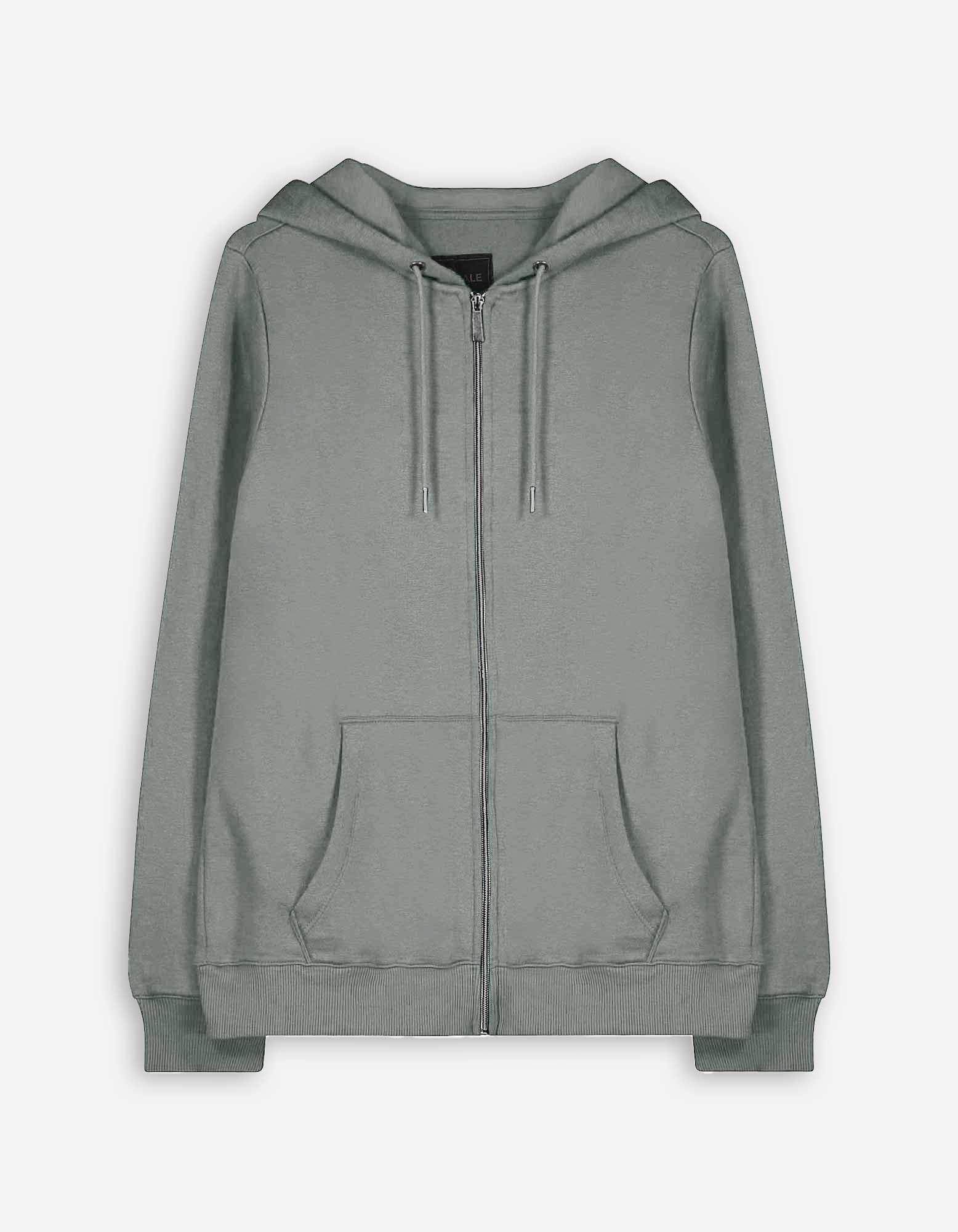 Herren Sweatjacke - Kapuze mit Tunnelzug - dunkelgrün, Takko, dunkelgrün M