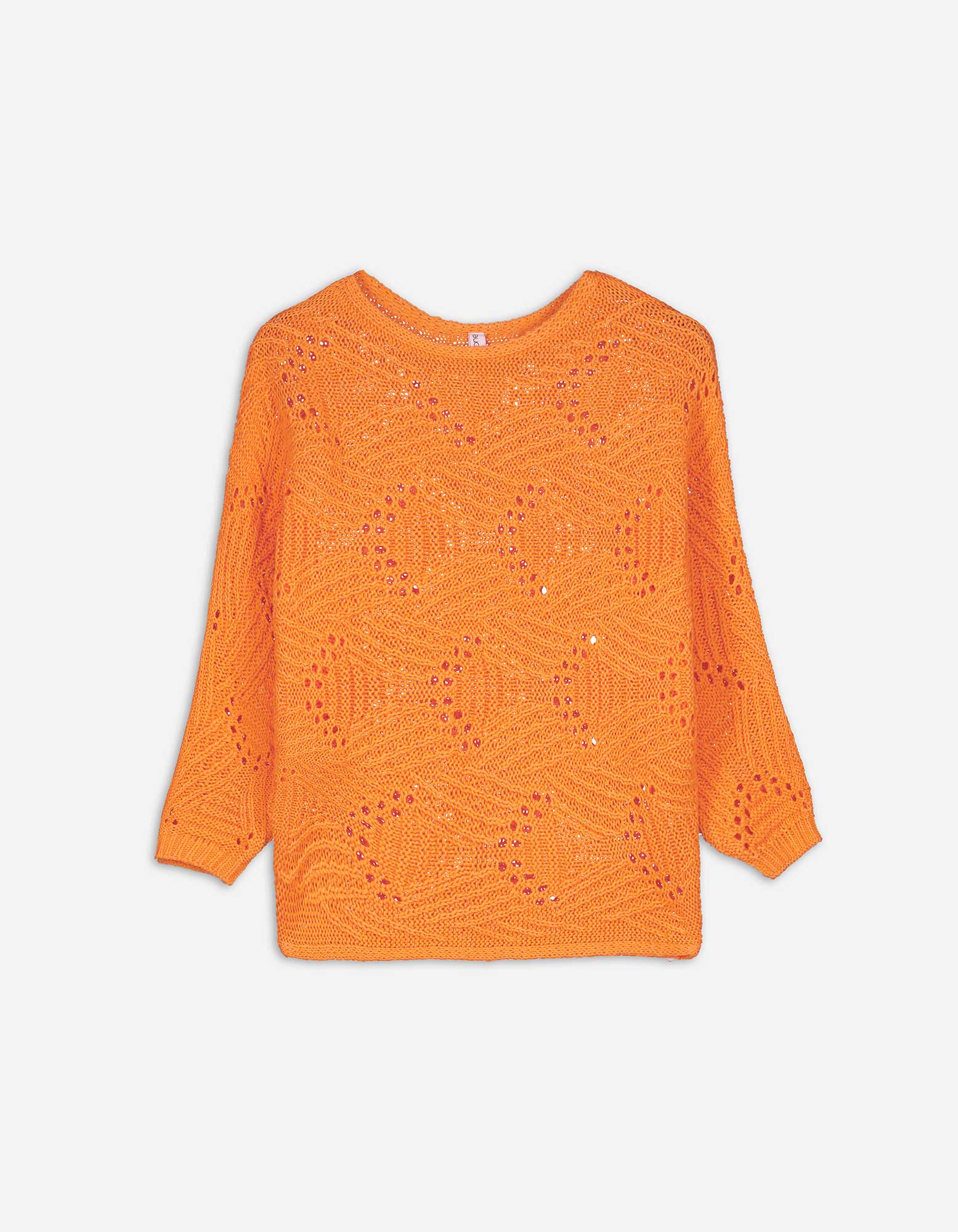 Damen Strickpullover - Fledermausärmel, Takko, orange XS