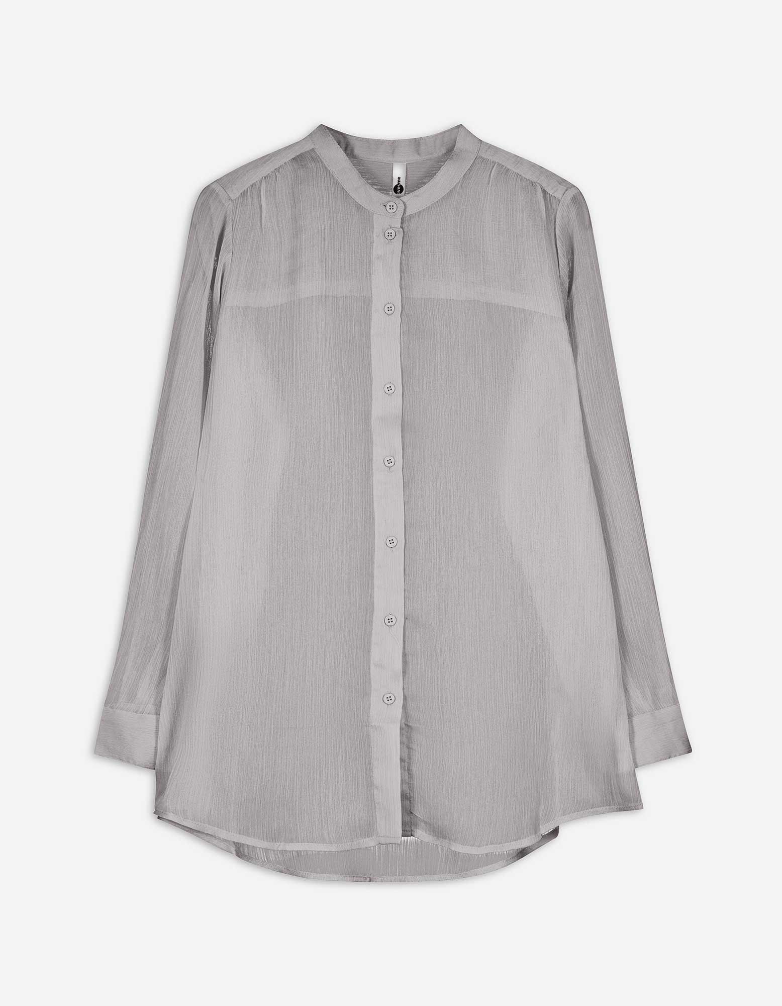 Damen Bluse - Chiffon, Takko, grau 42