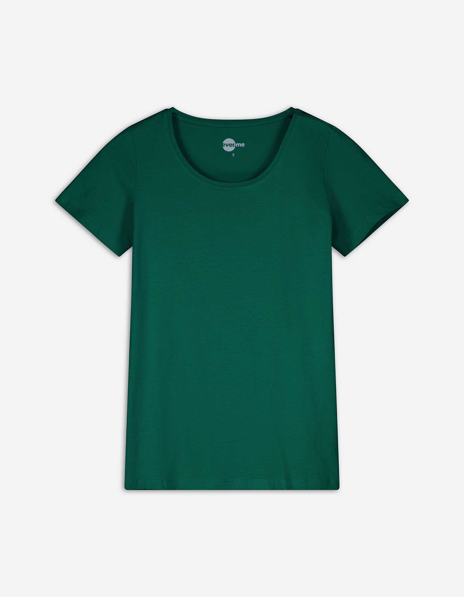 Damen T-Shirt - Basic, Takko, dunkelgrün XS