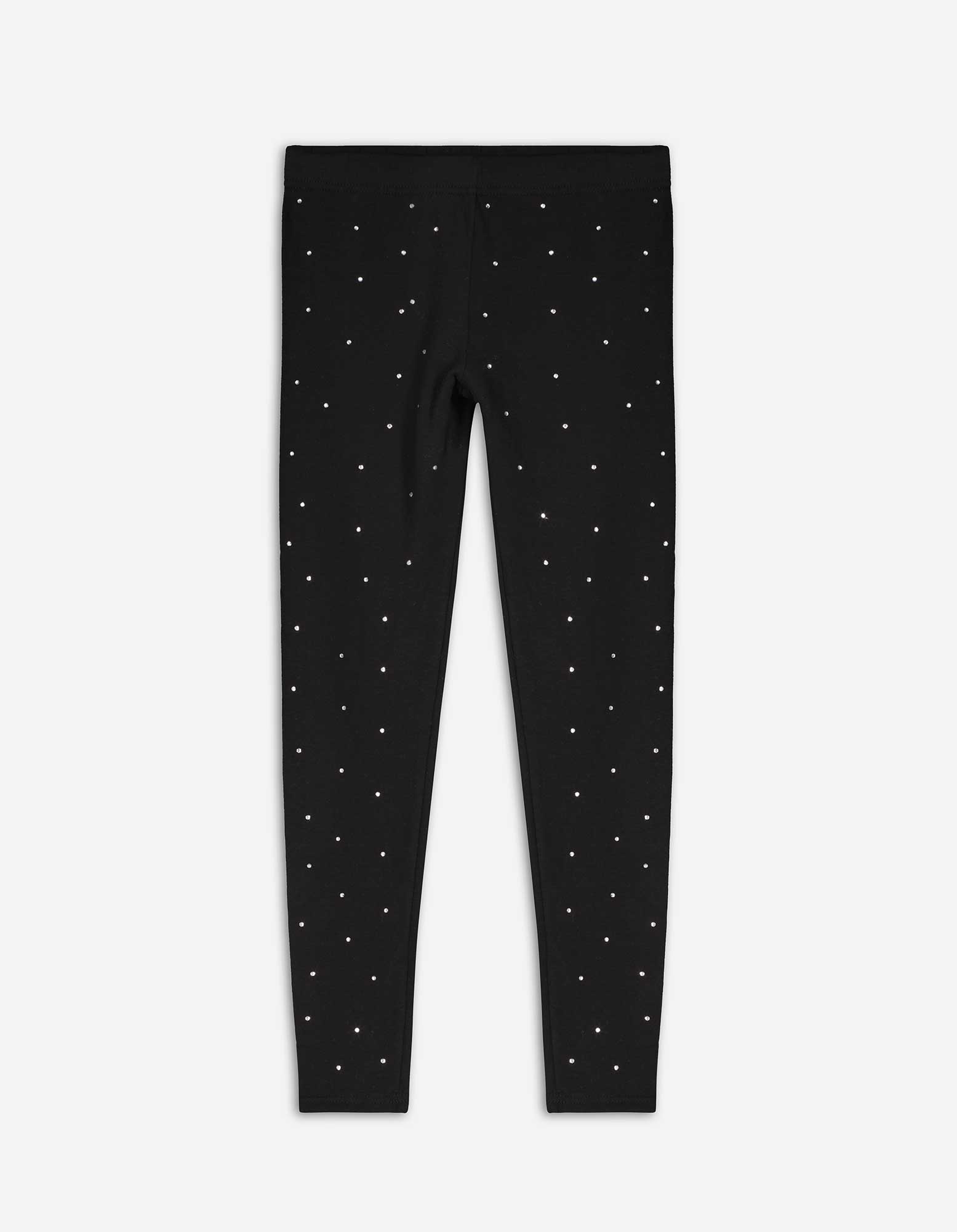 Kinder Leggings - Strasssteine - schwarz, Takko, schwarz