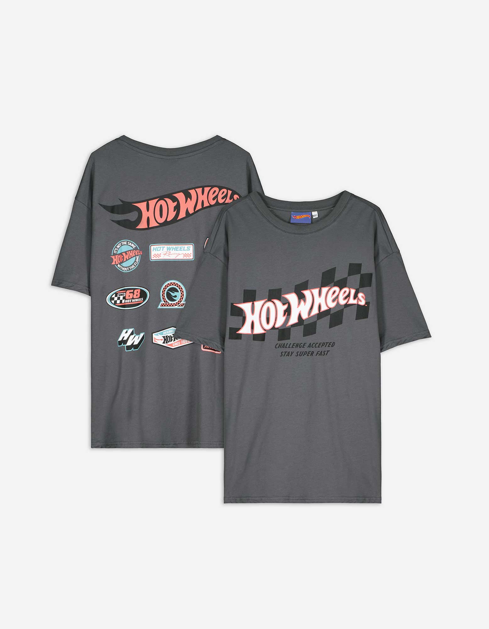 Kinder T-Shirt - Hot Wheels, Takko, dunkelgrau