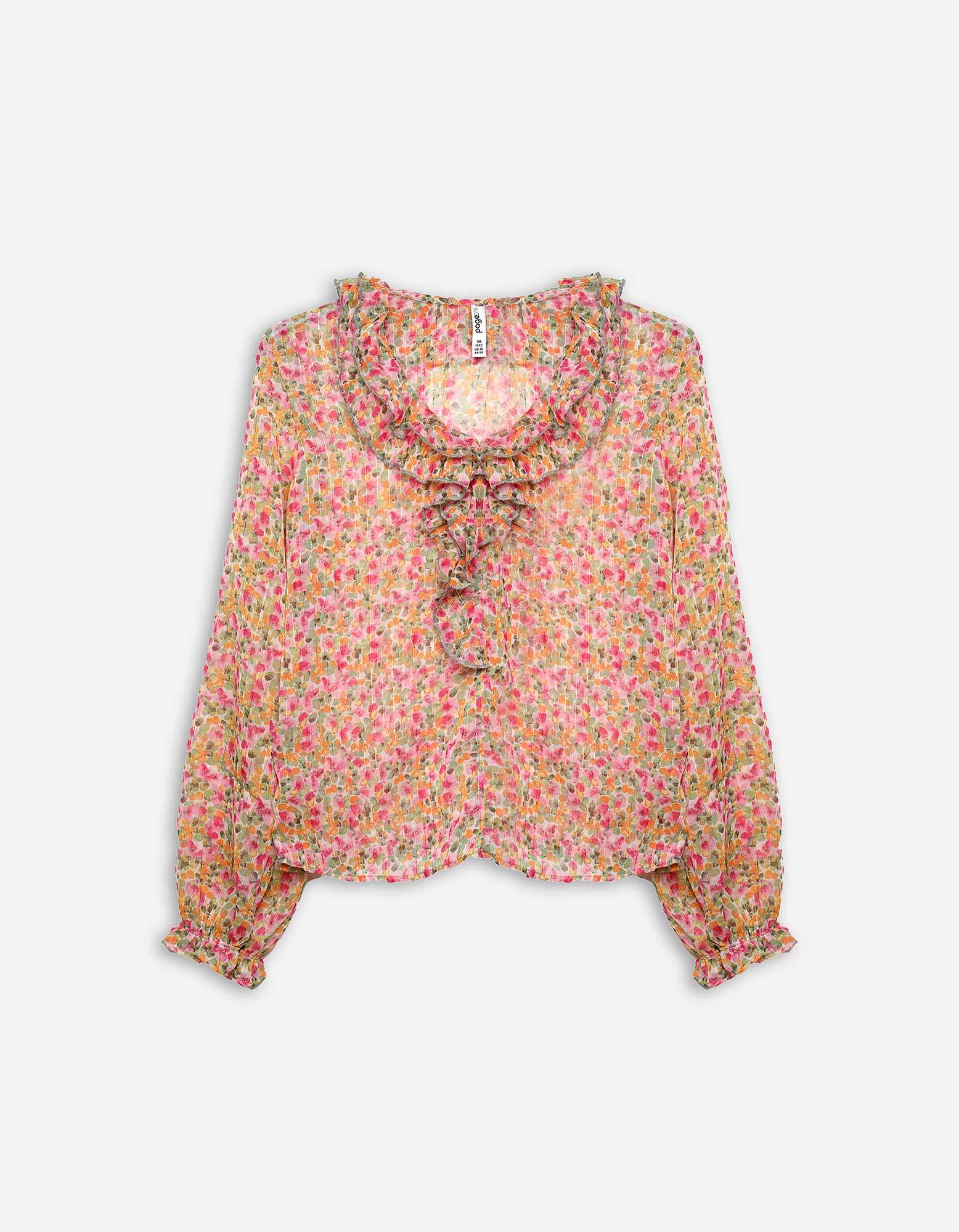 Damen Bluse - Chiffon - weiß, Takko, weiß 36