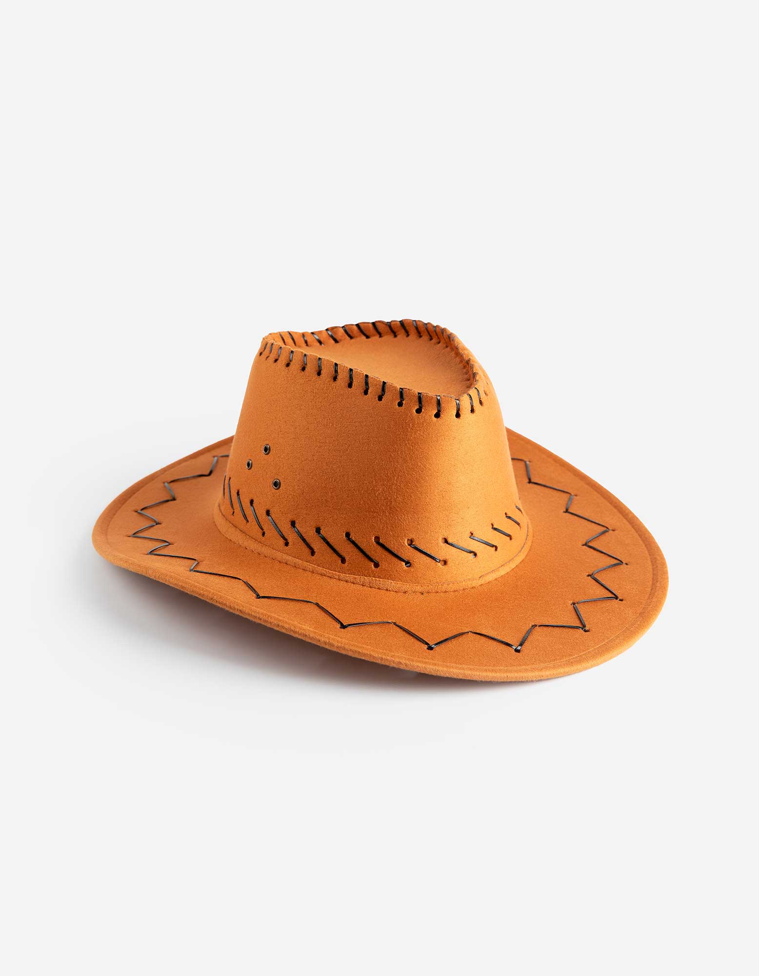 Herren Kostüm - Cowboyhut in Wildlederoptik  -, Takko, braun onesize