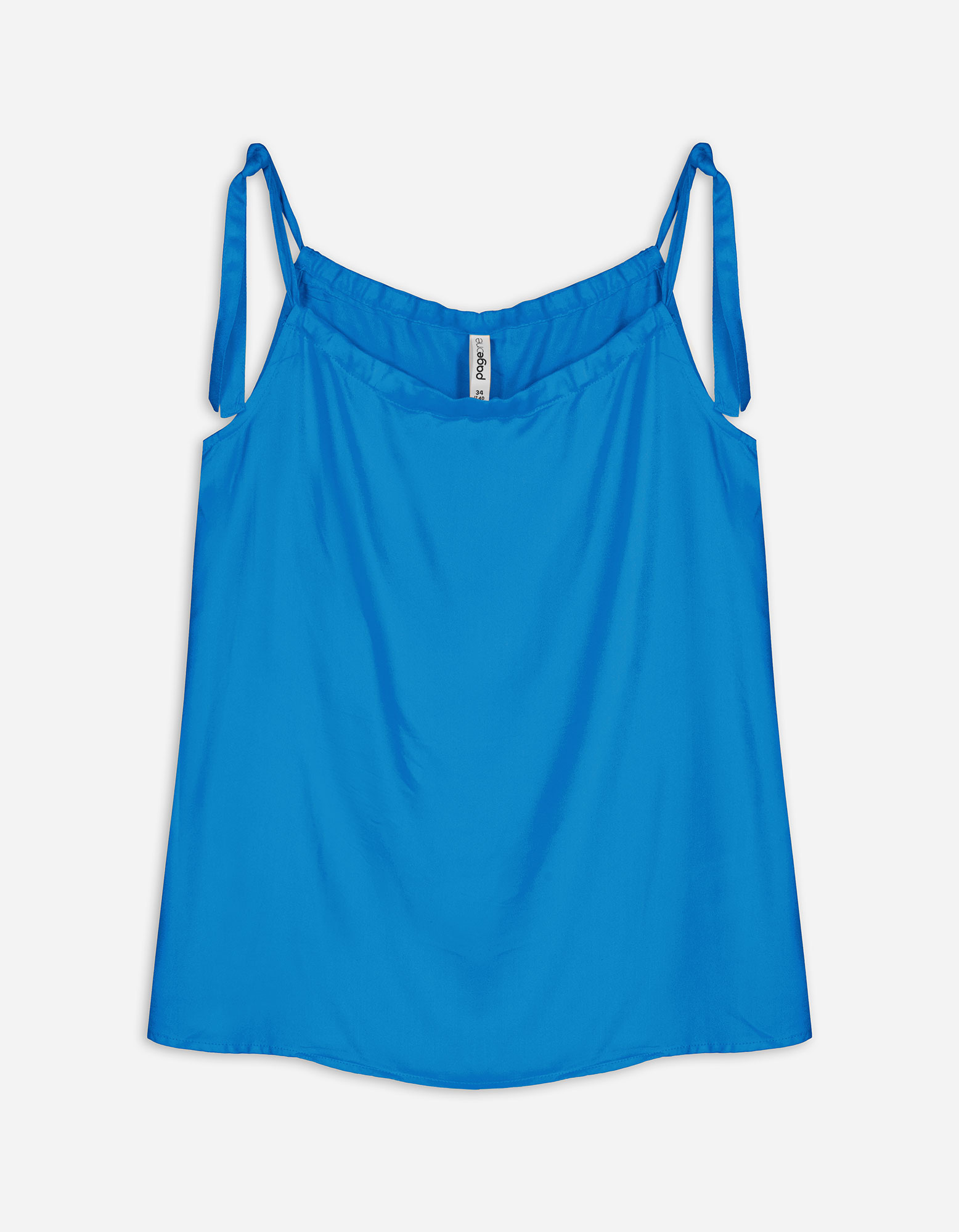 Damen Top - Viskose, Takko, blau 34