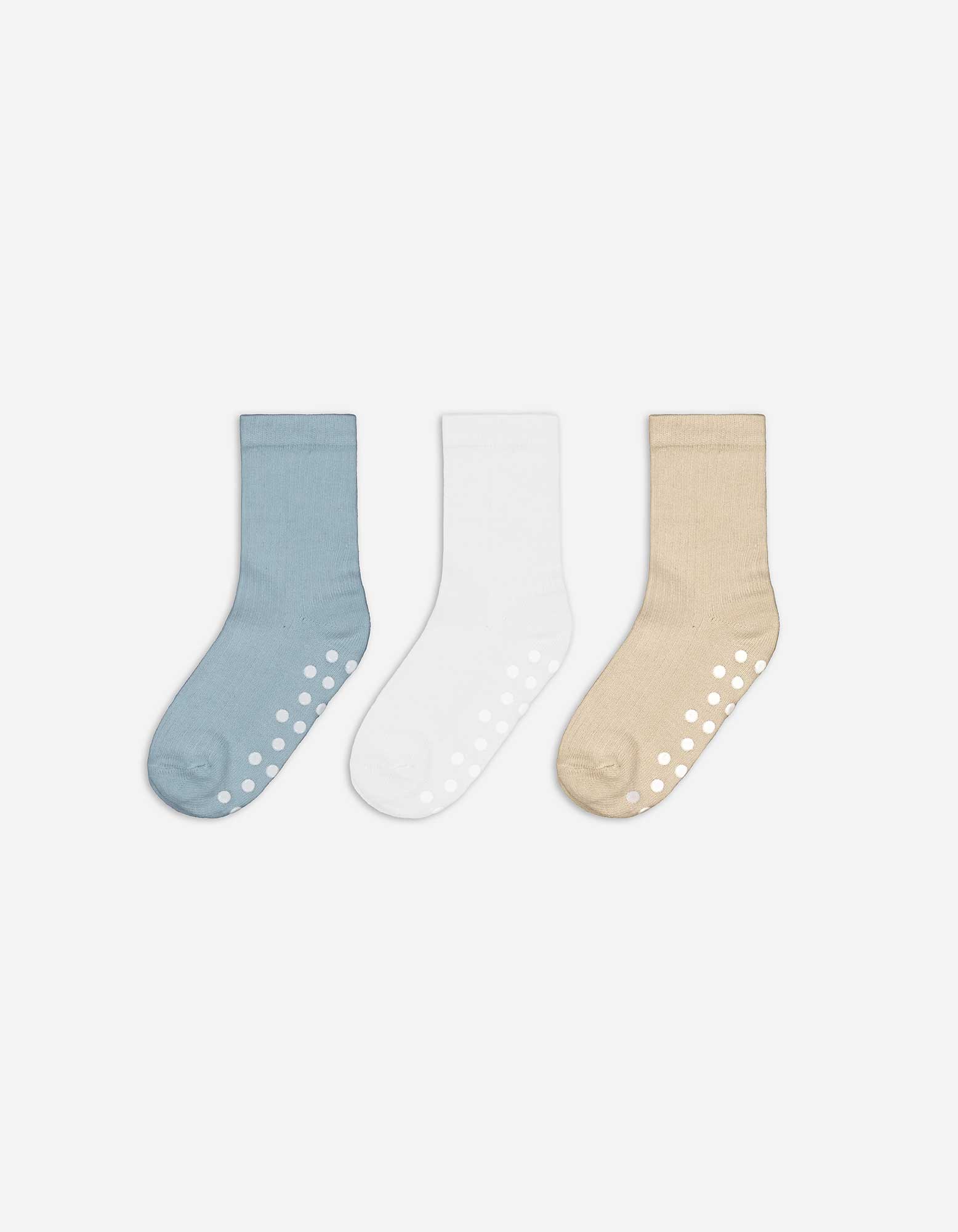 Kinder Stoppersocken - 3er-Pack, Takko, weiß