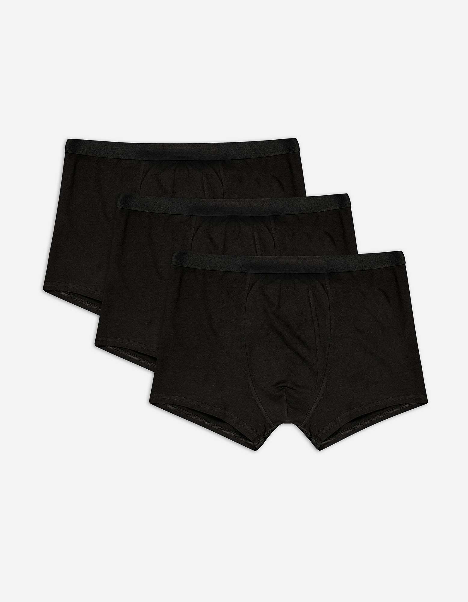 Herren Trunks - 3er-Pack, Takko, schwarz L