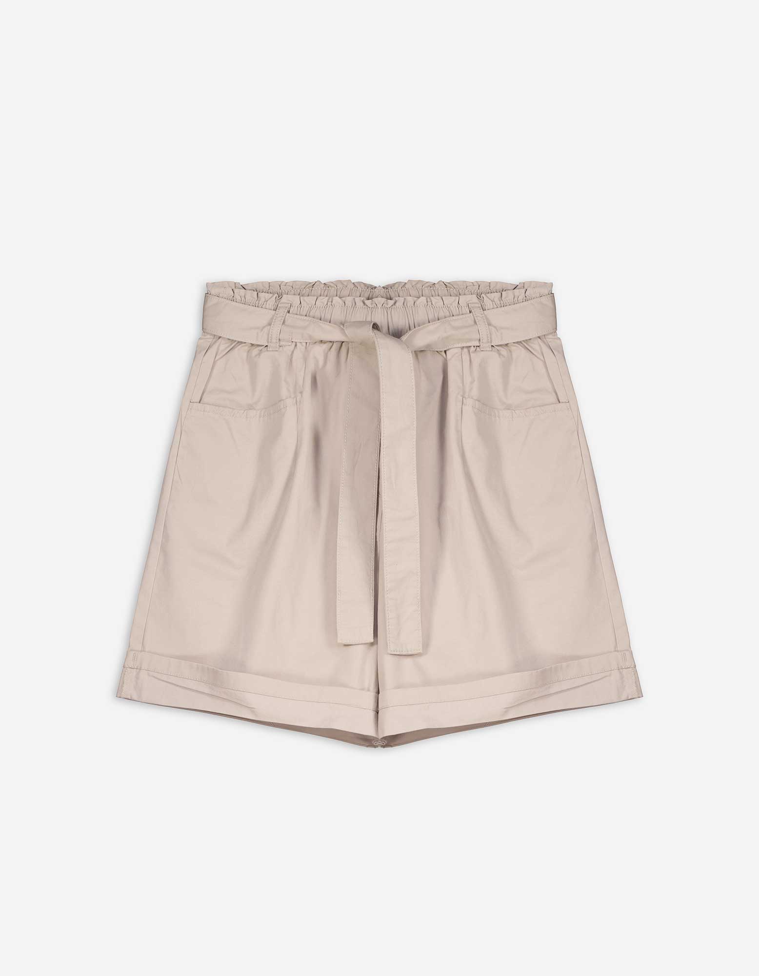 Damen Shorts - Bindegürtel, Takko, beige XS