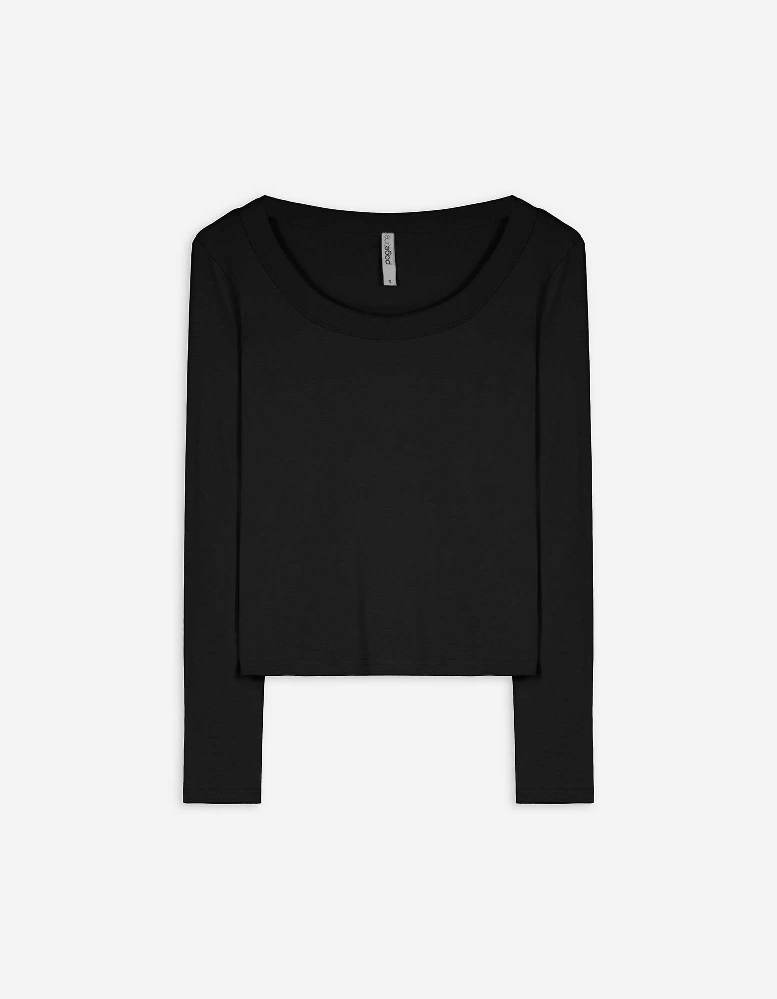 Damen Langarmshirt - Baumwoll-Mix, Takko, schwarz L