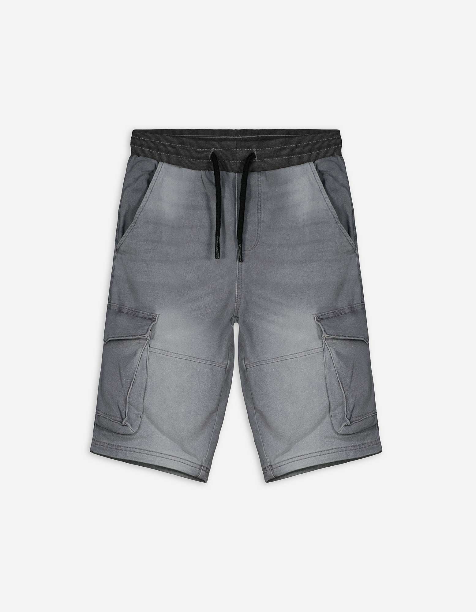 Kinder Cargoshorts - Rippbündchen, Takko, grau