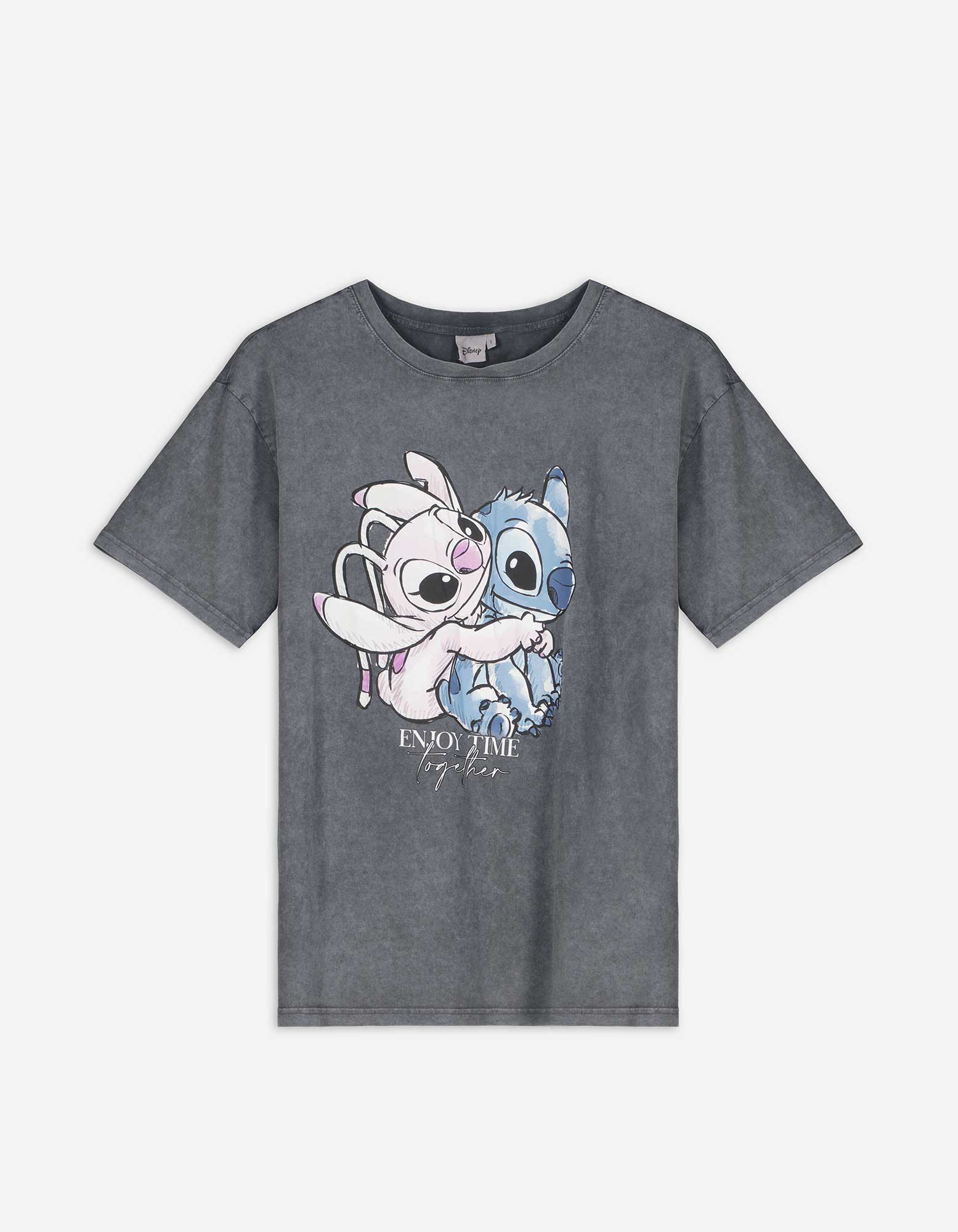 Damen T-Shirt - Lilo & Stitch, Takko, dunkelgrau M