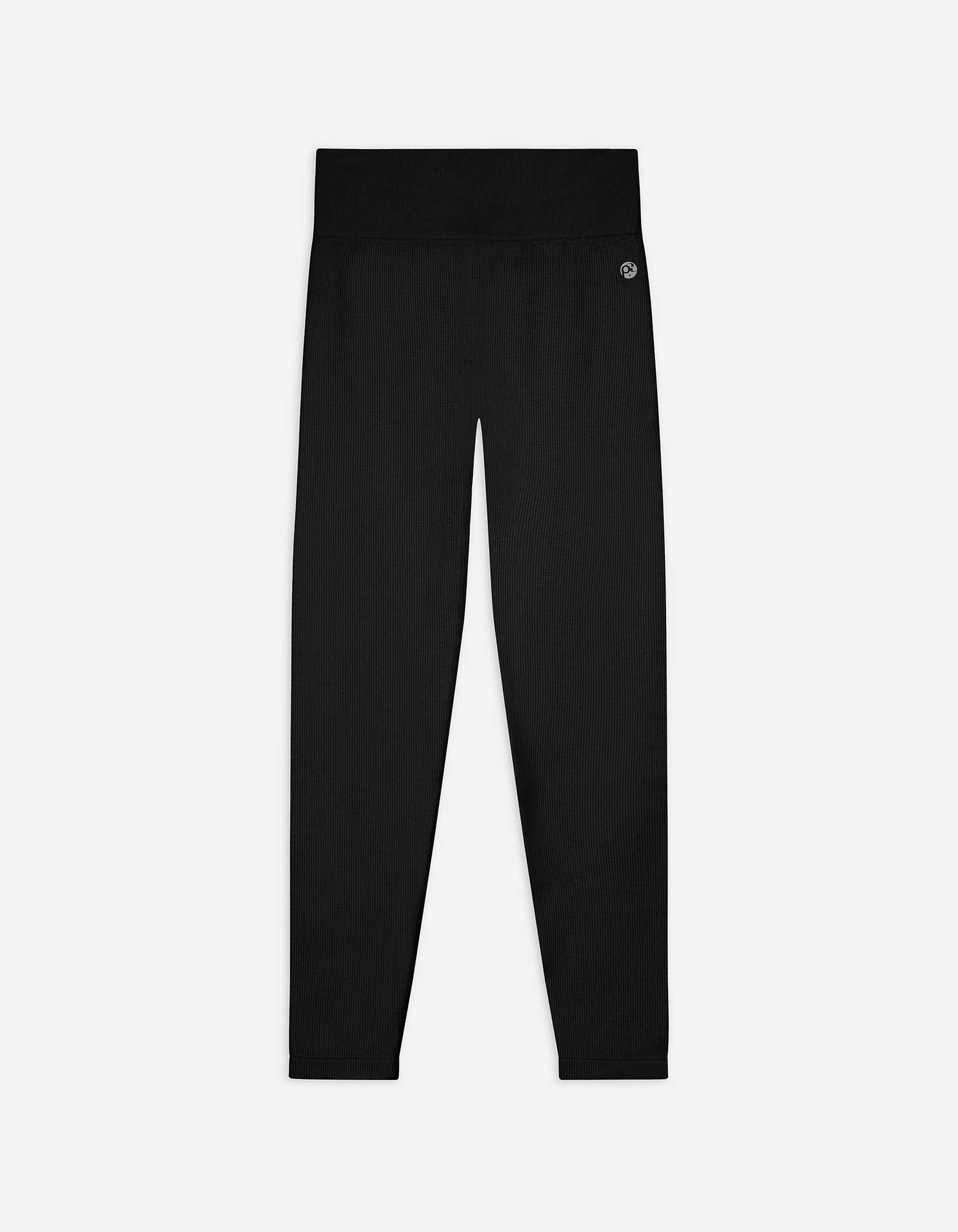 Damen Leggings - Rippenstruktur - schwarz, Takko, schwarz XL