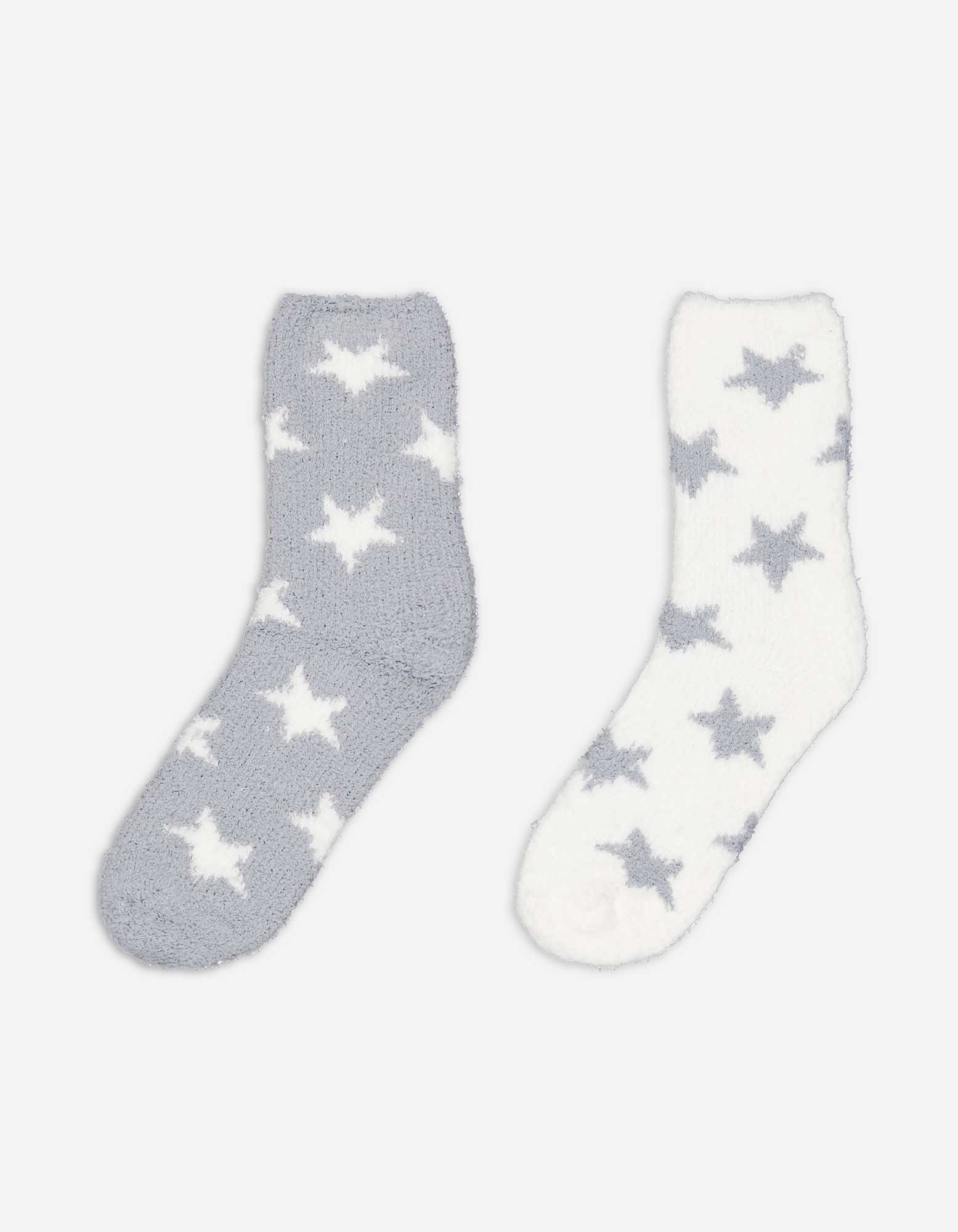 Damen Kuschelsocken - 2er-Pack, Takko, grau 35-38