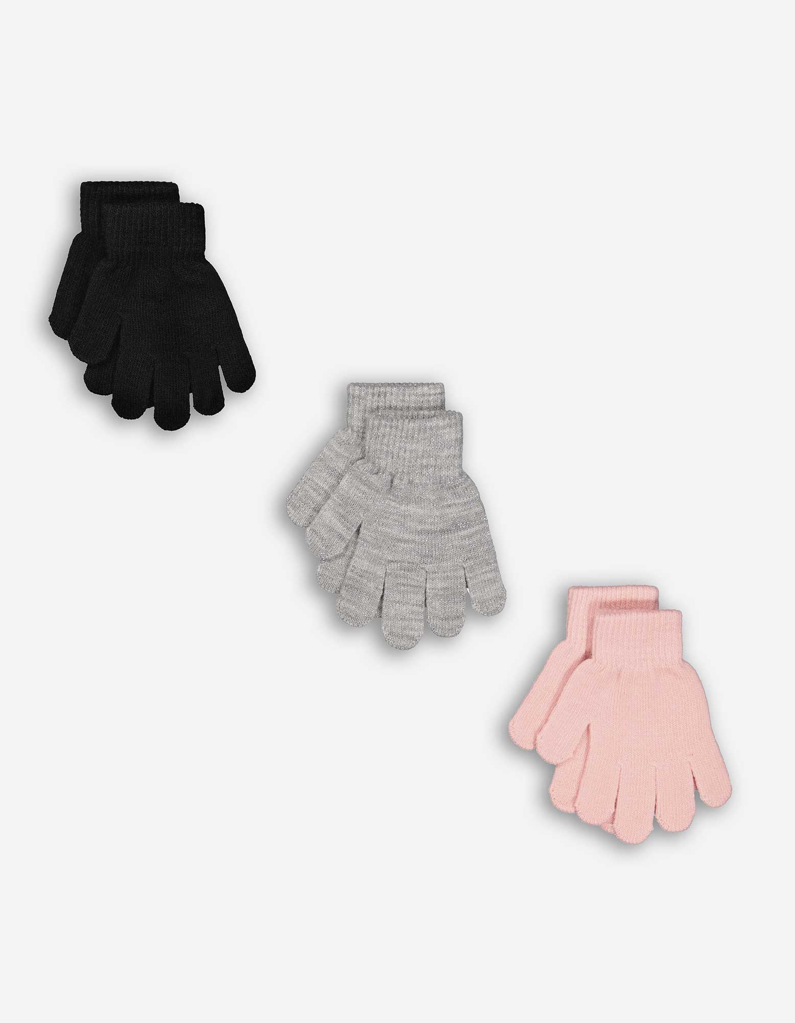 Kinder Handschuhe - 3er-Pack, Takko, schwarz