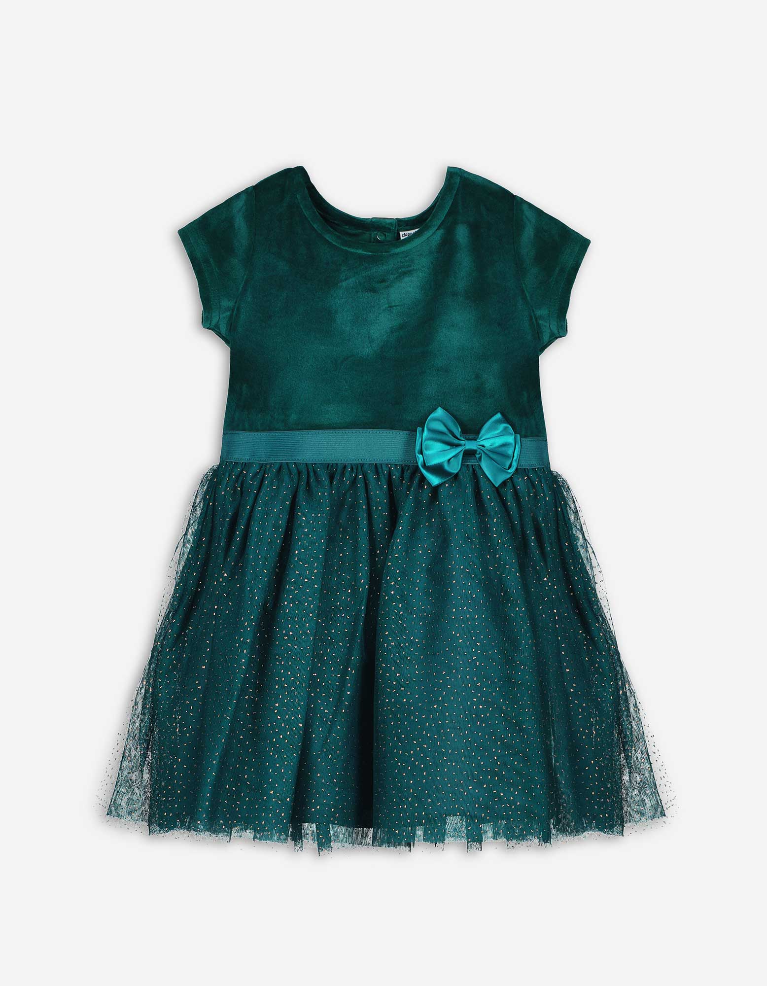 Baby Kleid - Samt - türkis, Takko, türkis