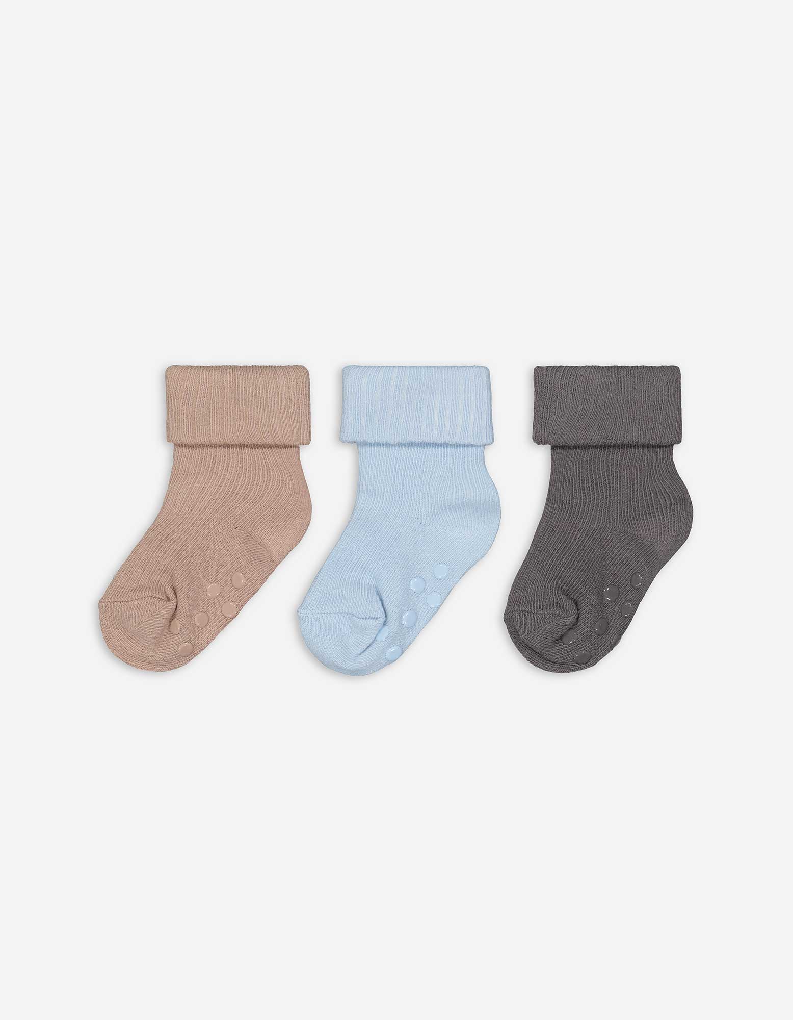 Baby Socken - 3er-Pack, Takko, hellbraun