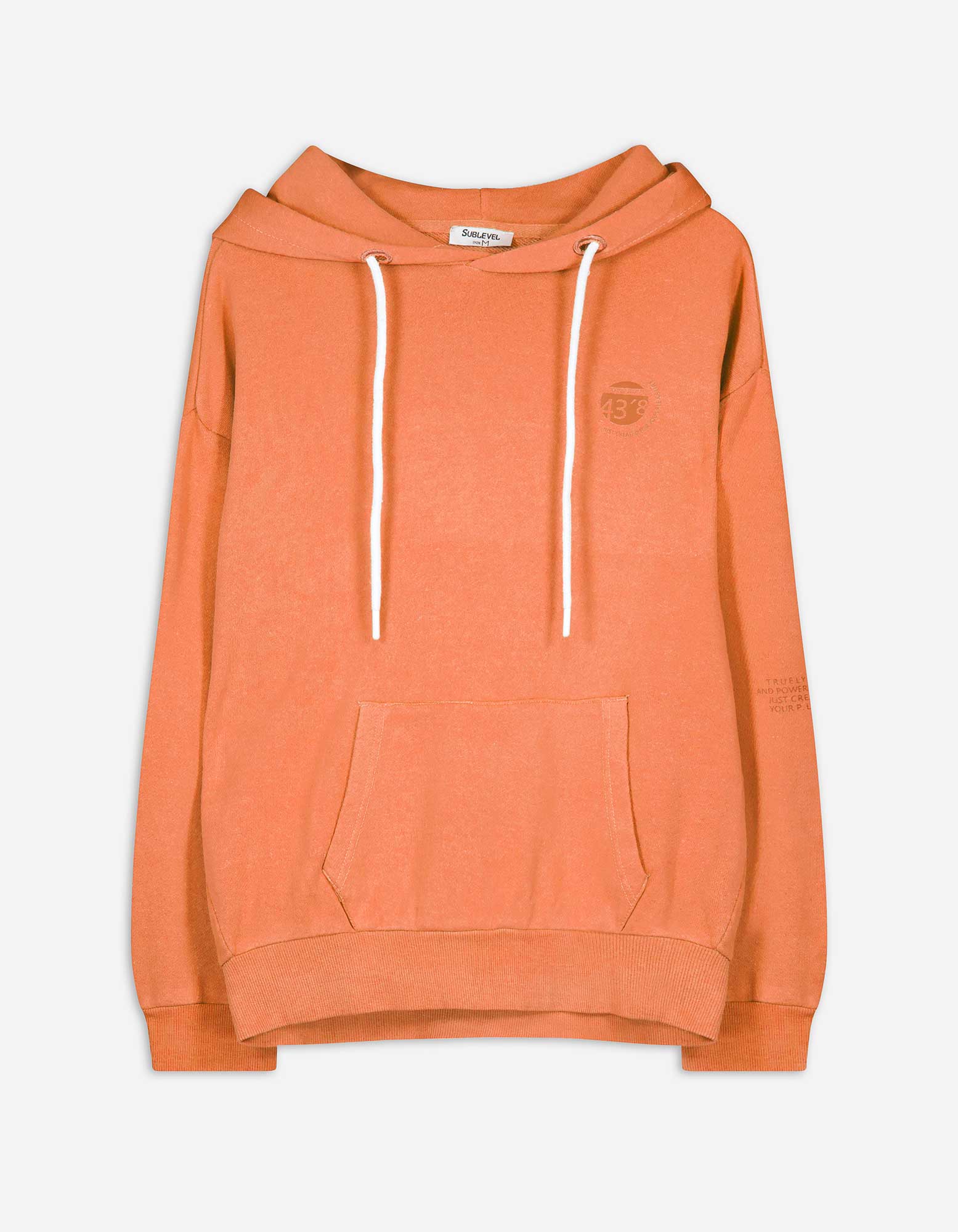 Damen Hoodie - Used-Look, Takko, orange XS