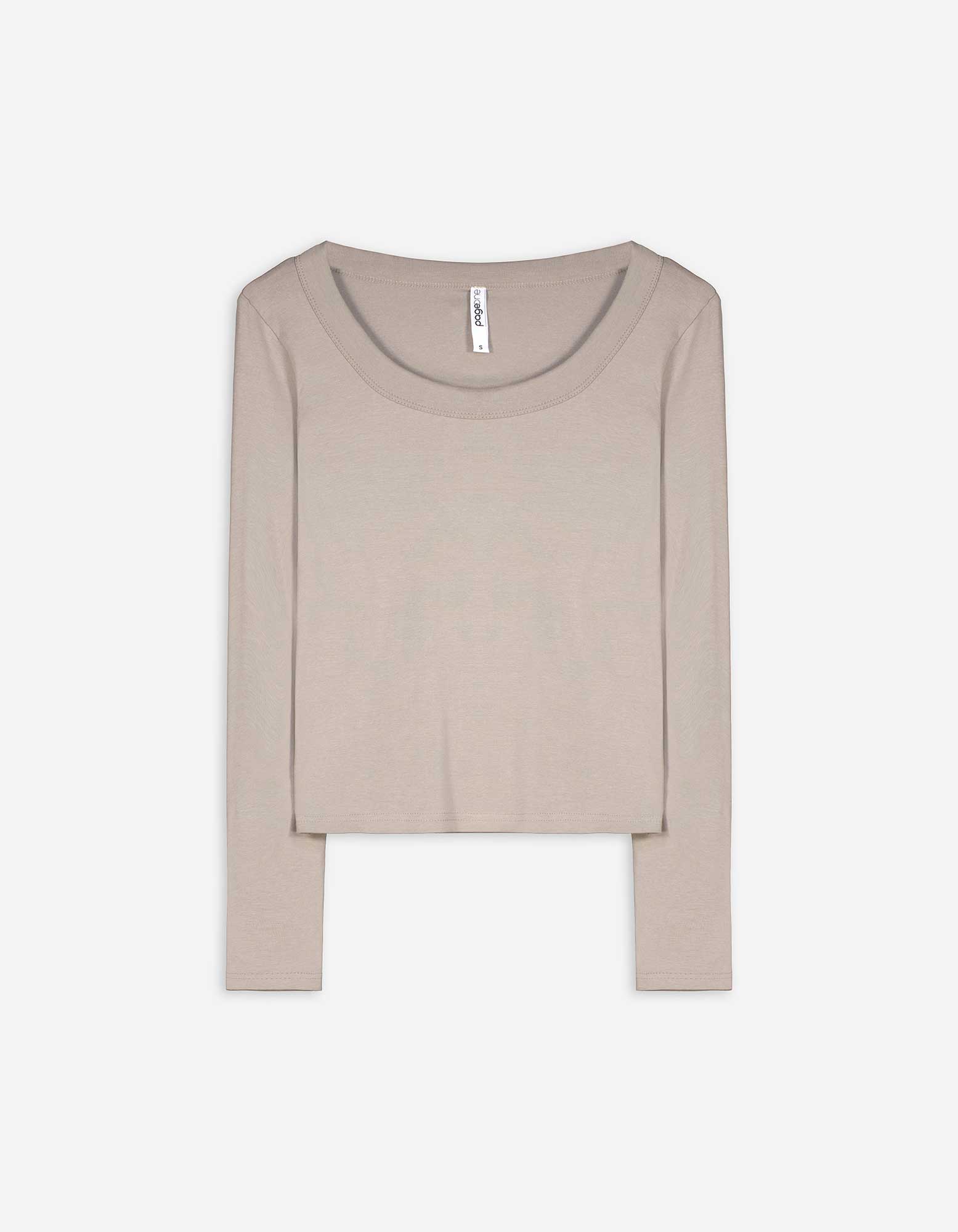 Damen Langarmshirt - Baumwoll-Mix, Takko, beige L