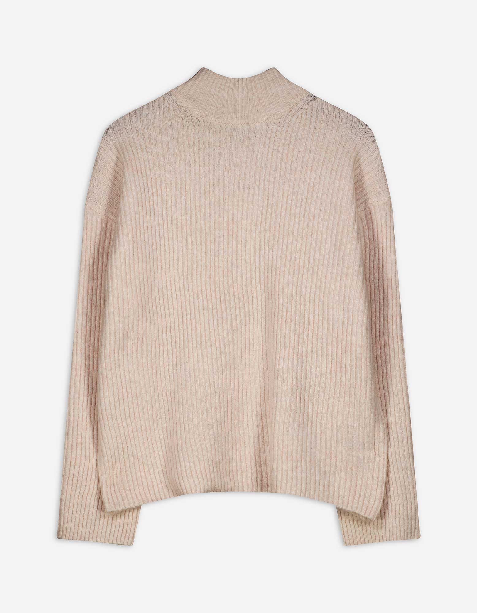 Damen Strickpullover - Mockneck, Takko, beige M