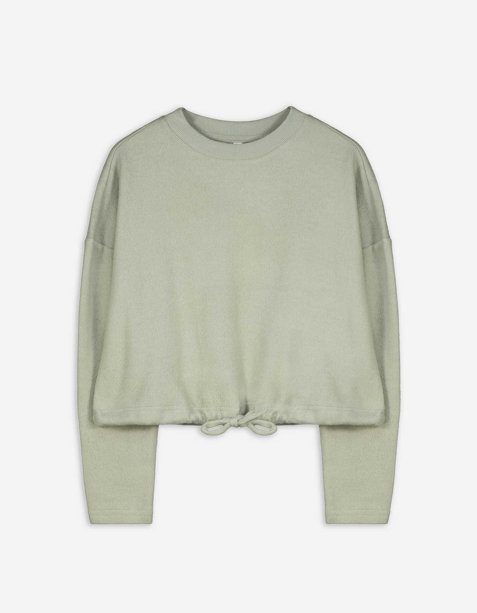 Damen Sweatshirt - Tunnelzug am Saum - grün, Takko, grün M