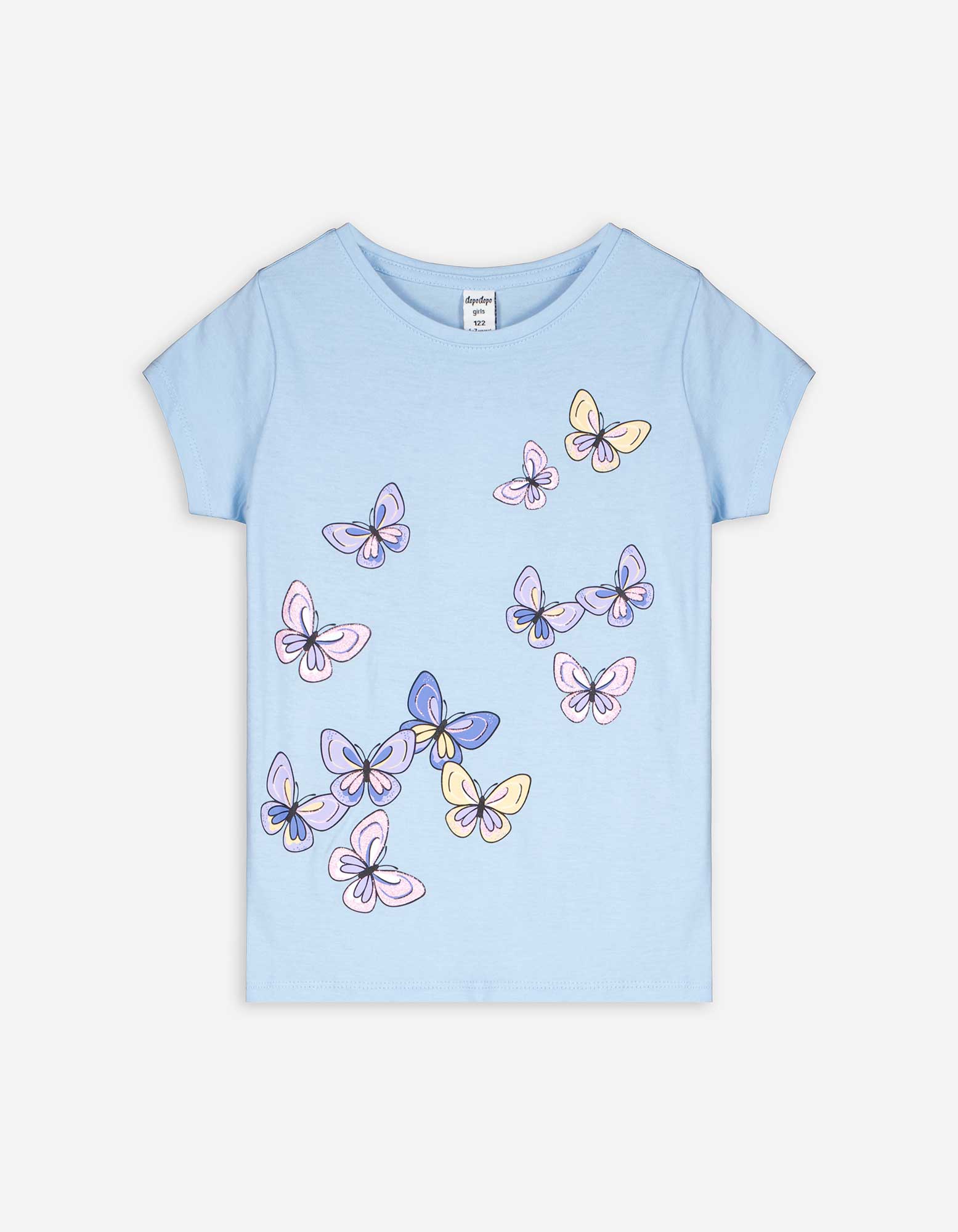 Kinder T-Shirt - Print - hellblau, Takko, hellblau