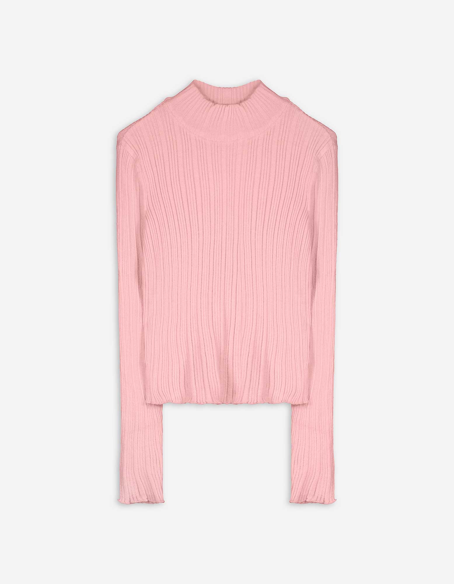 Kinder Strickpullover - Mockneck, Takko, rosa